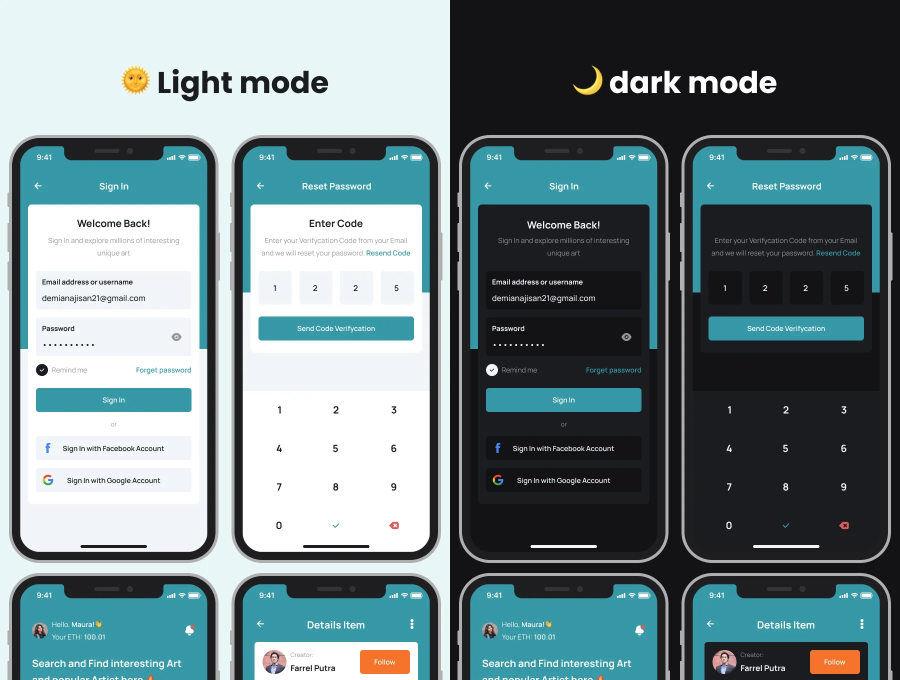 Fargoy - NFT Marketplace UI Kits for mobile 2