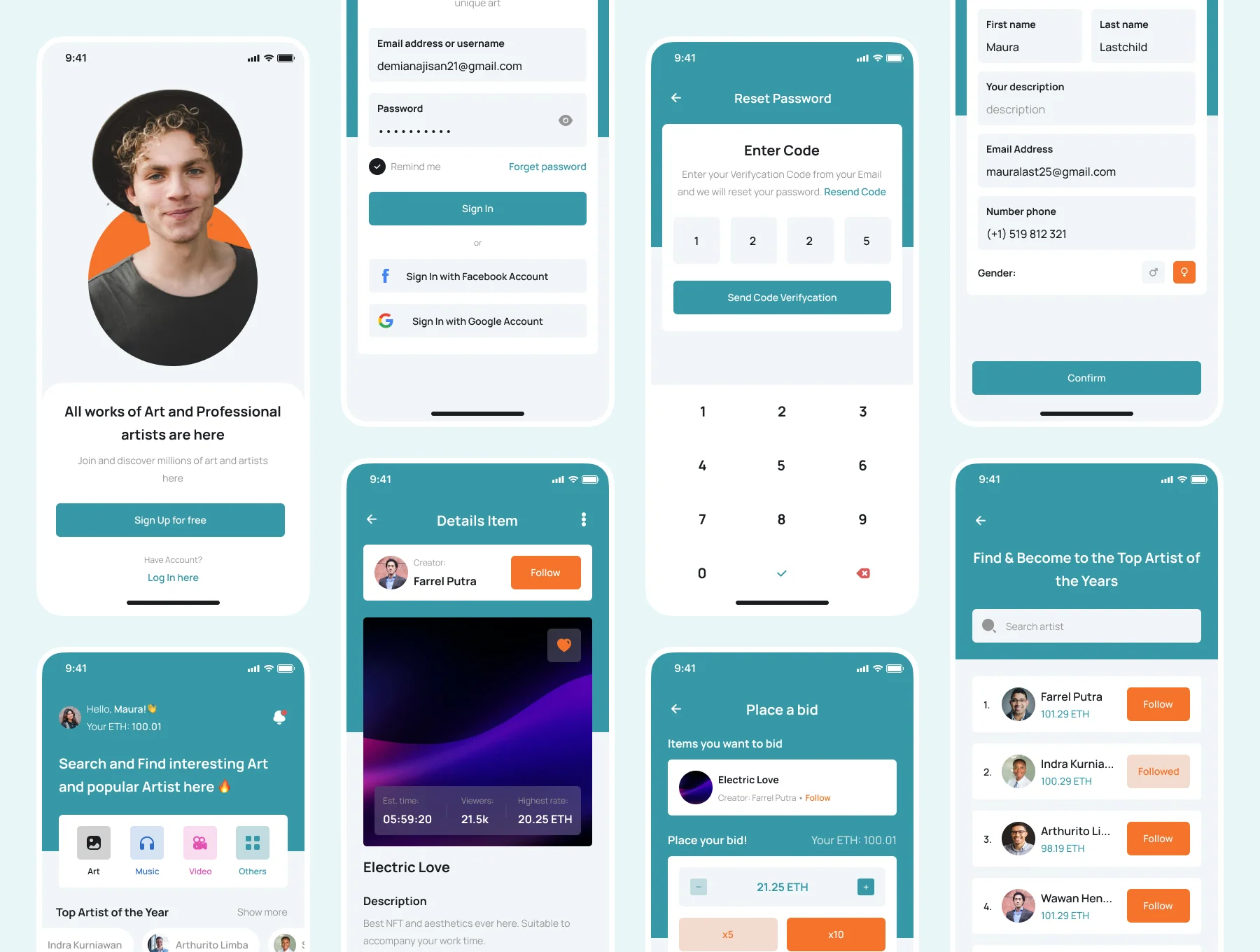 Fargoy - NFT Marketplace UI Kits for mobile 3