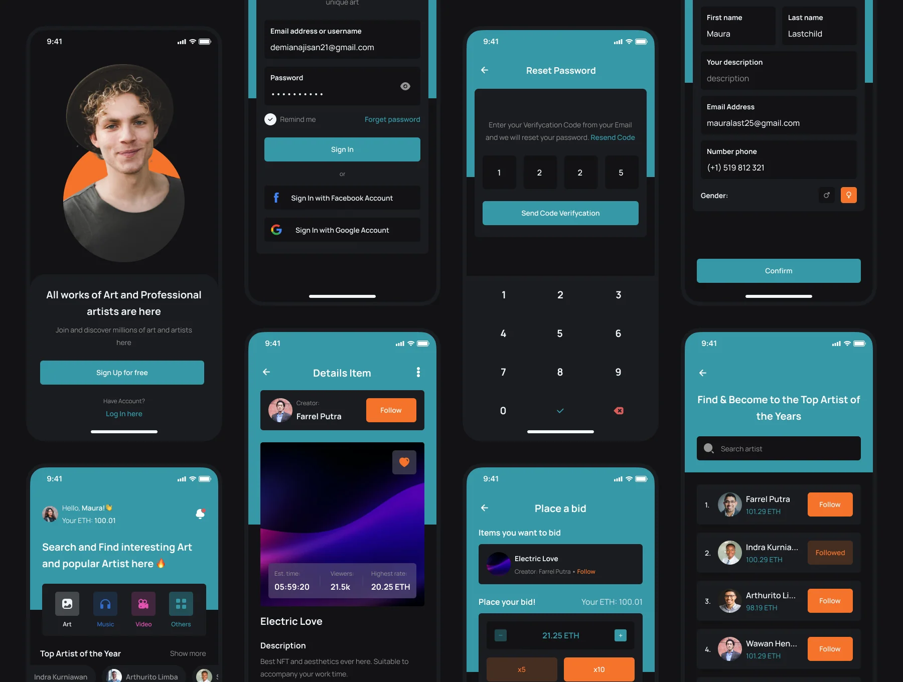 Fargoy - NFT Marketplace UI Kits for mobile 4