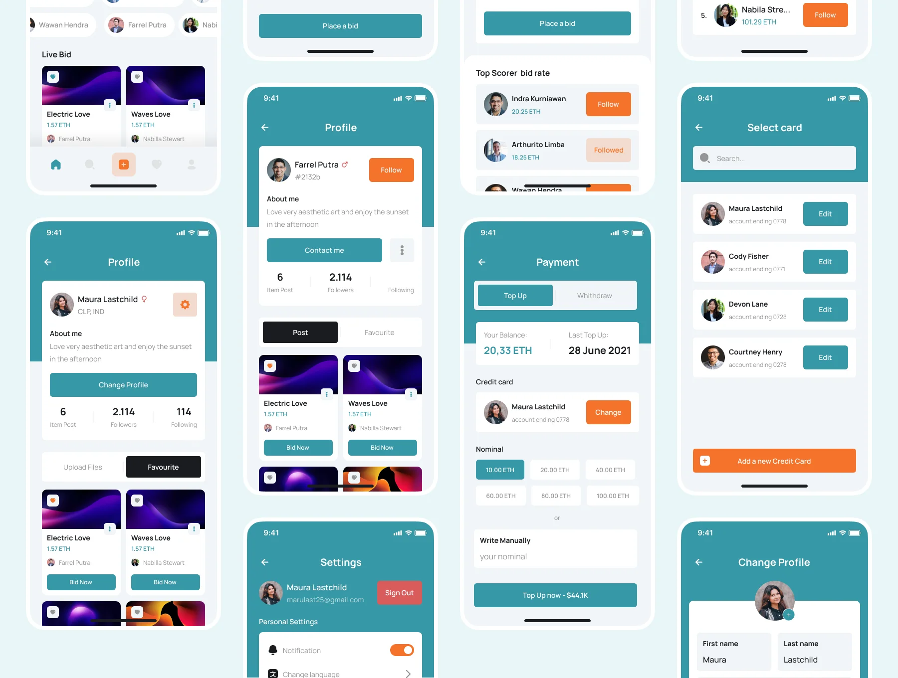 Fargoy - NFT Marketplace UI Kits for mobile 5