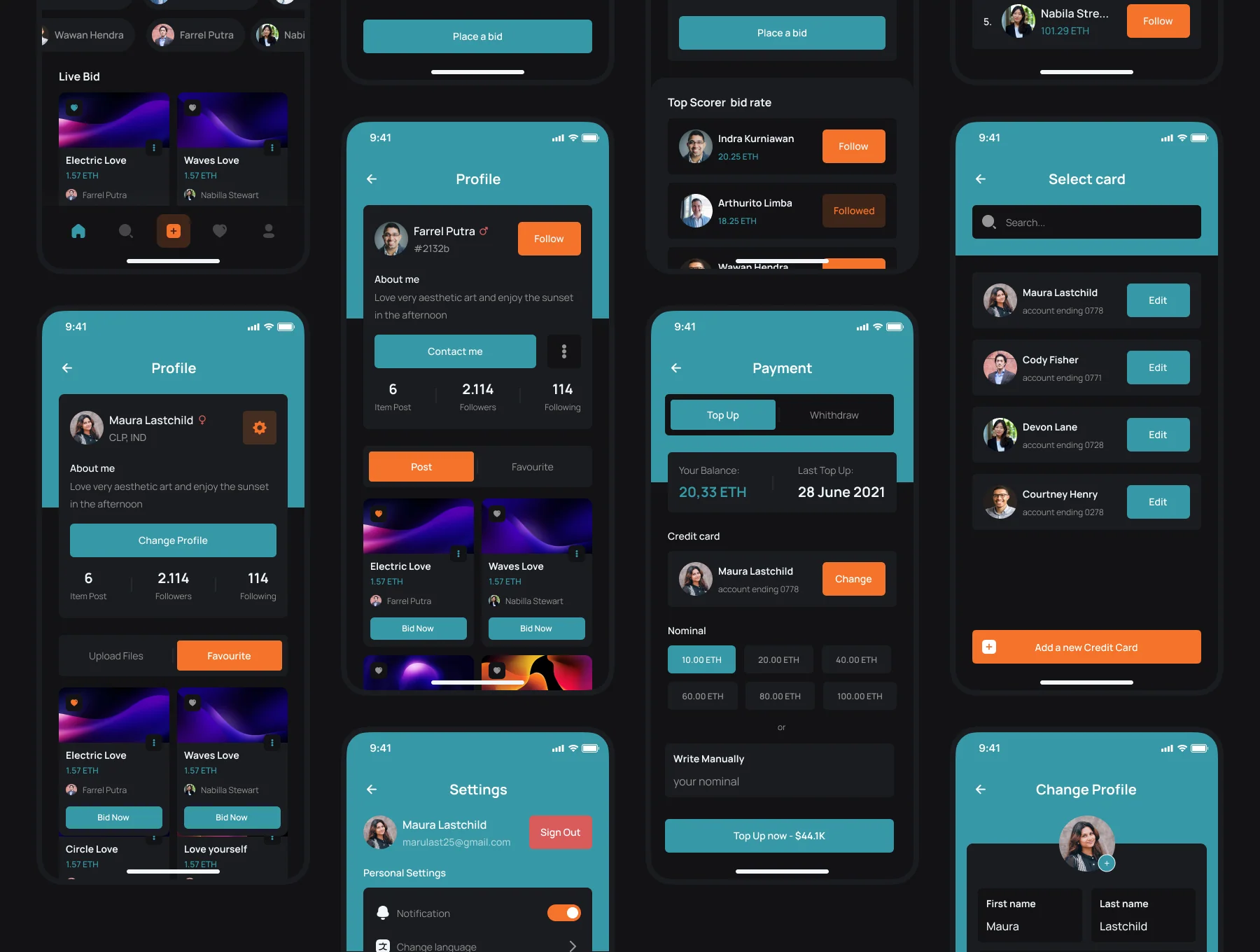 Fargoy - NFT Marketplace UI Kits for mobile 6