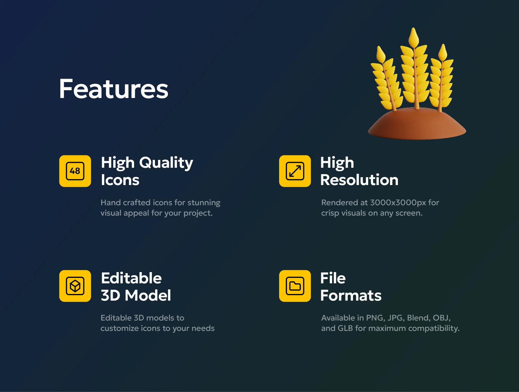 Farm & Agriculture 3D Icon Pack 2