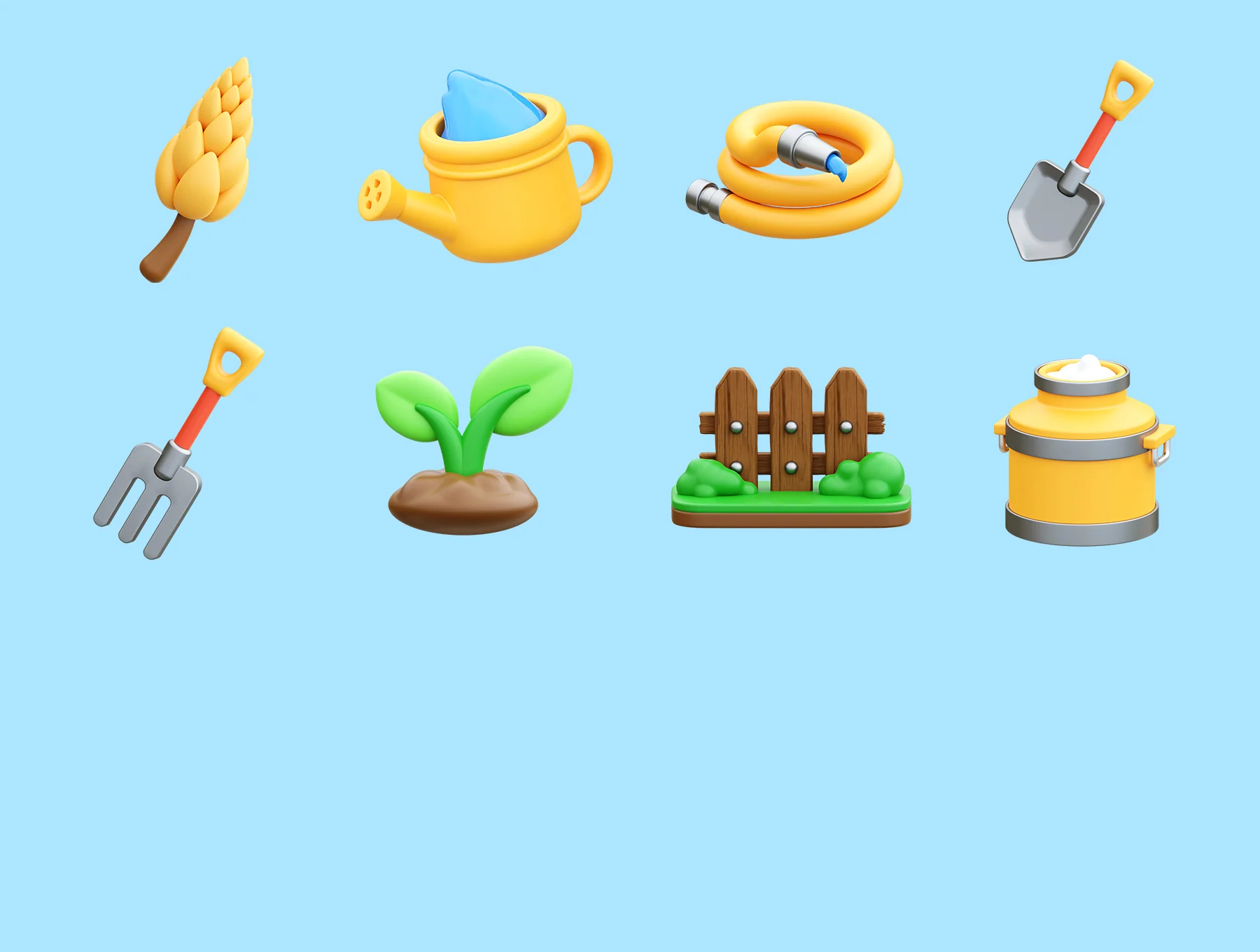 Farm & Agriculture 3D Icons 8