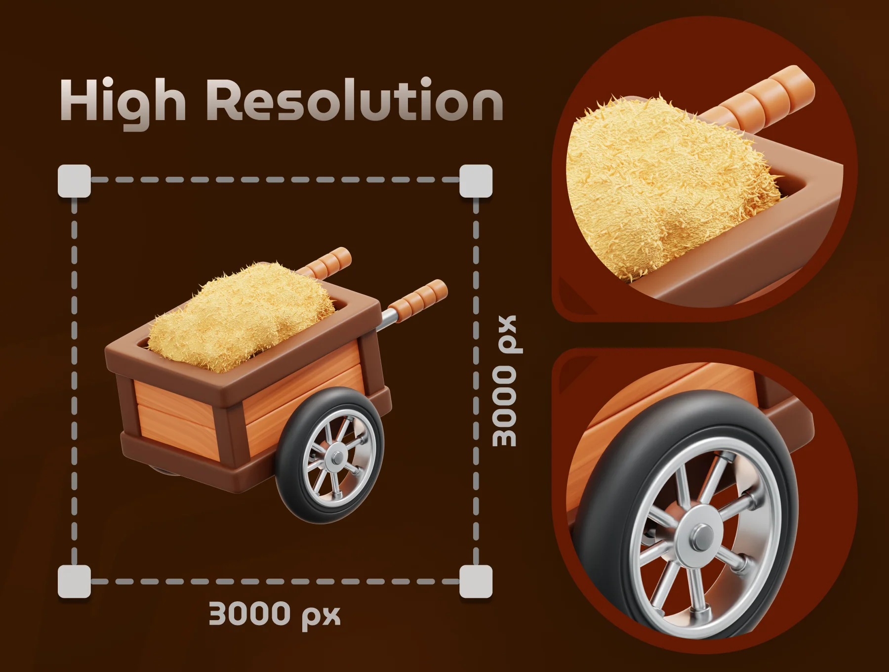 Farming and Agriculture 3D Icon Set 4