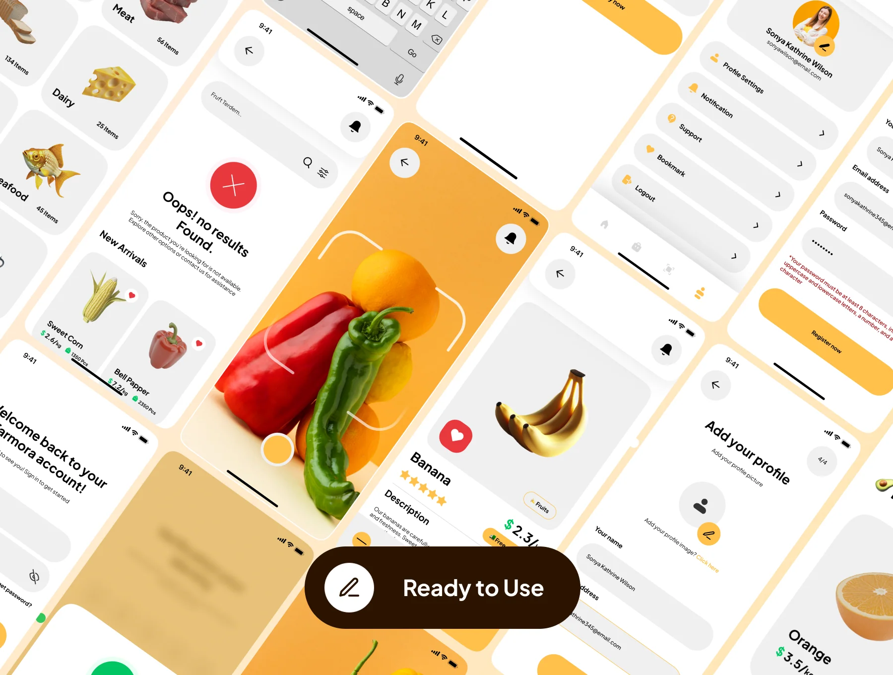 Farmora - Mobile Grocery Store App UI Kit 7