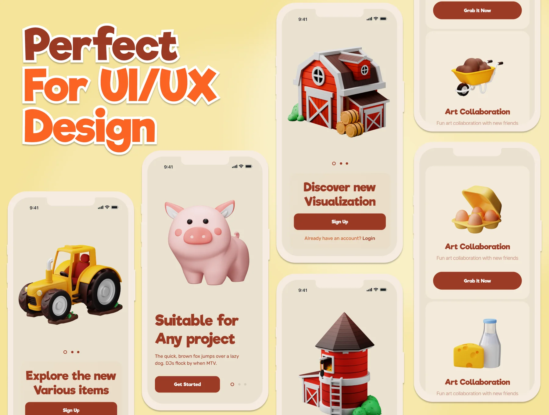 Farmy - Farm And Agriculture 3D Icon Set 4