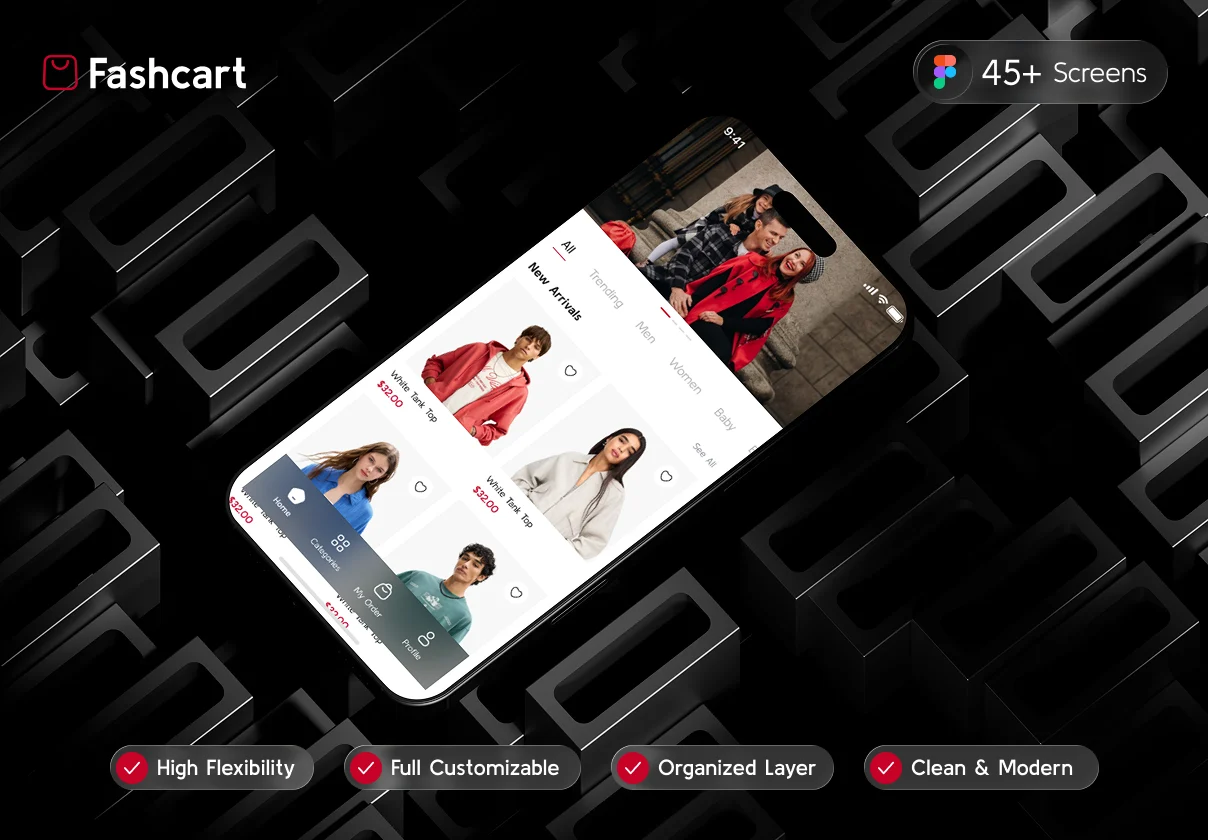 Fashcart - Fashion Ecommerce App UI Kit