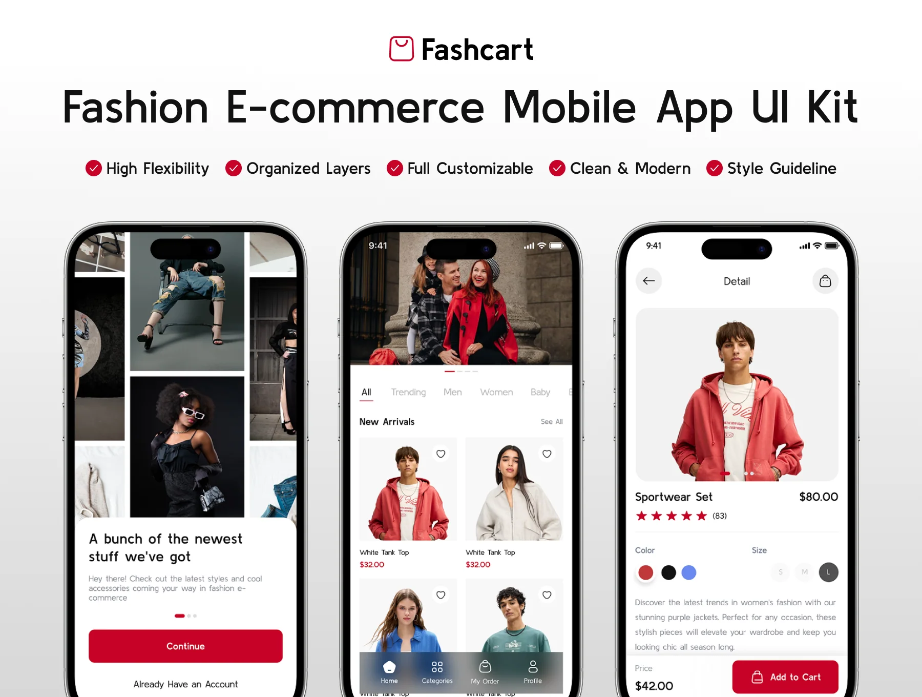 Fashcart - Fashion Ecommerce App UI Kit