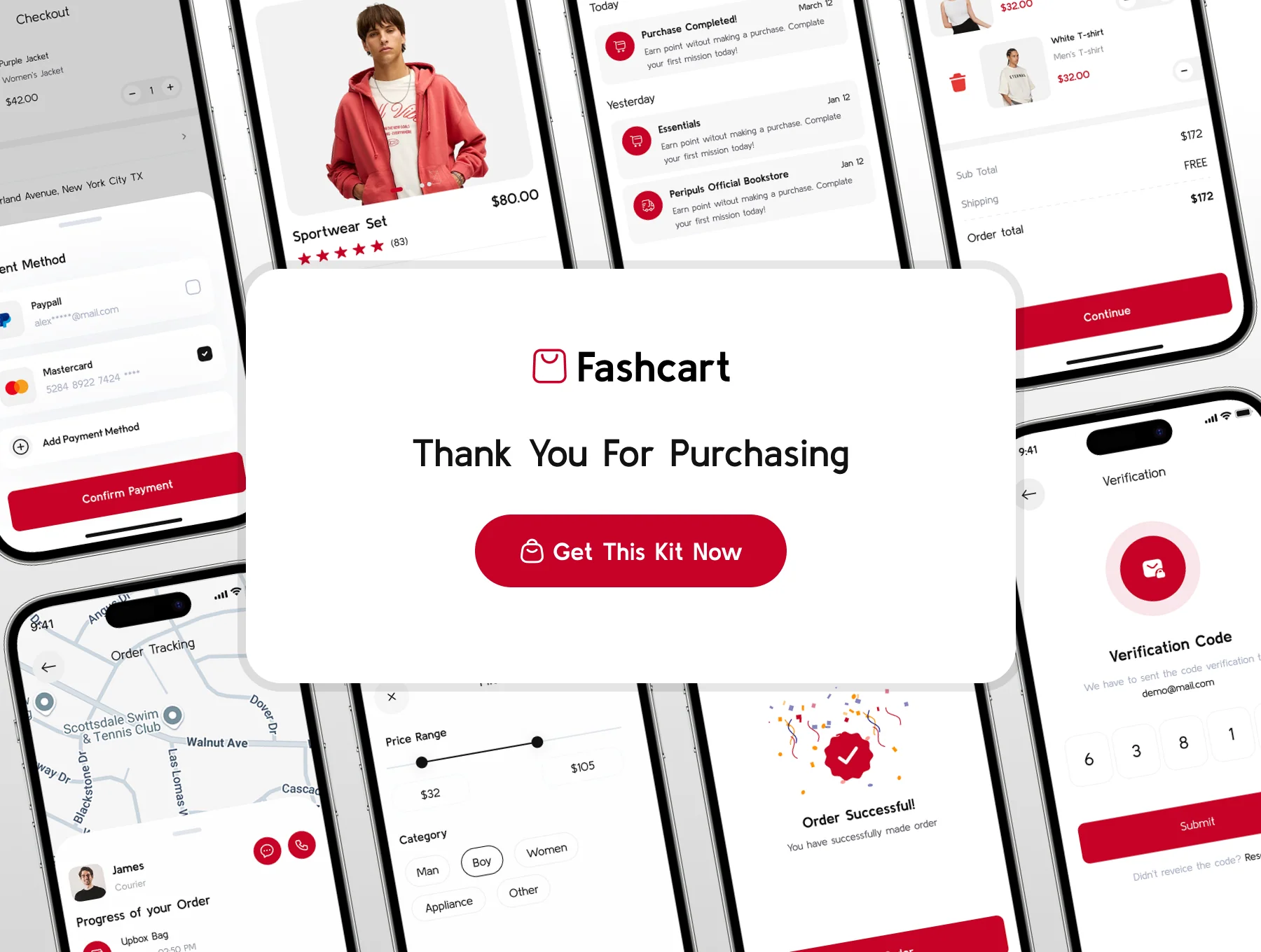 Fashcart - Fashion Ecommerce App UI Kit 6