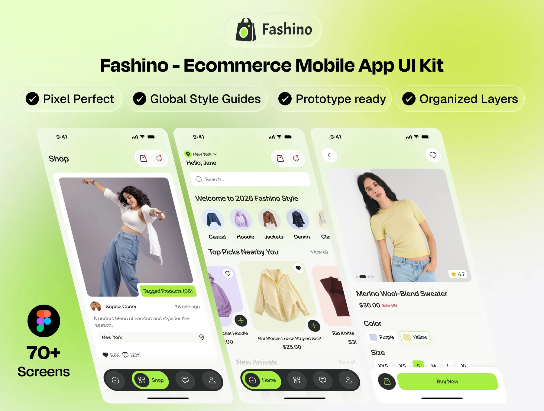 Fashino – Ecommerce Mobile App UI Kit