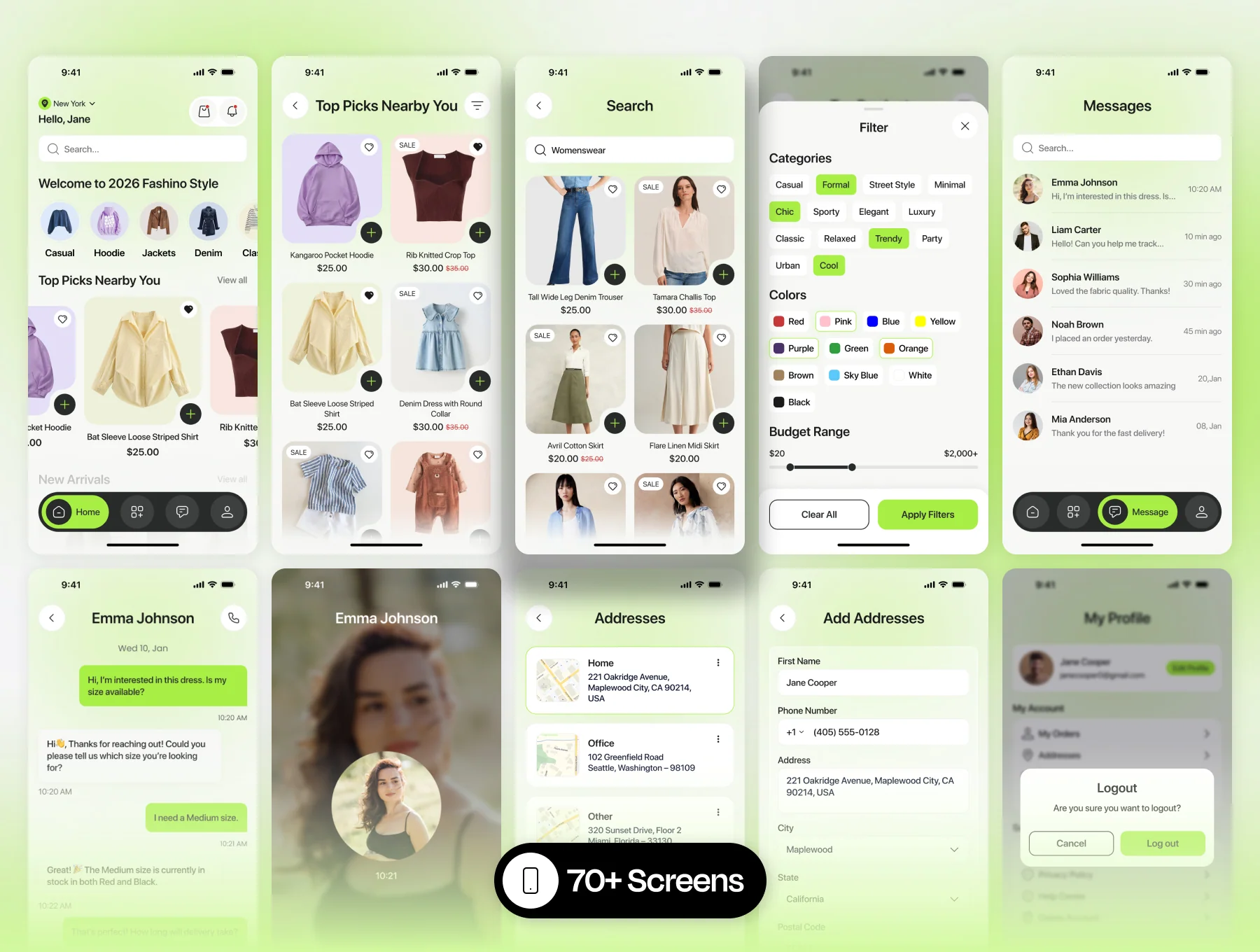 Fashino – Ecommerce Mobile App UI Kit 4
