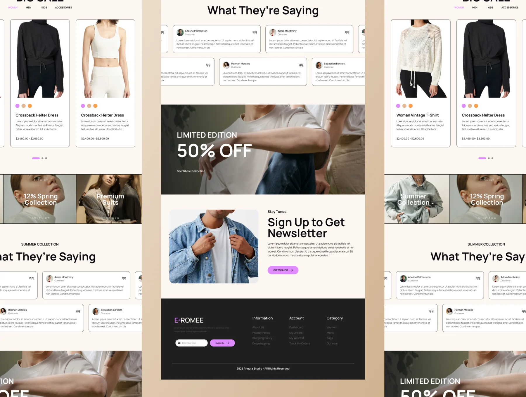 Fashion ECommerce - Landing Page 3