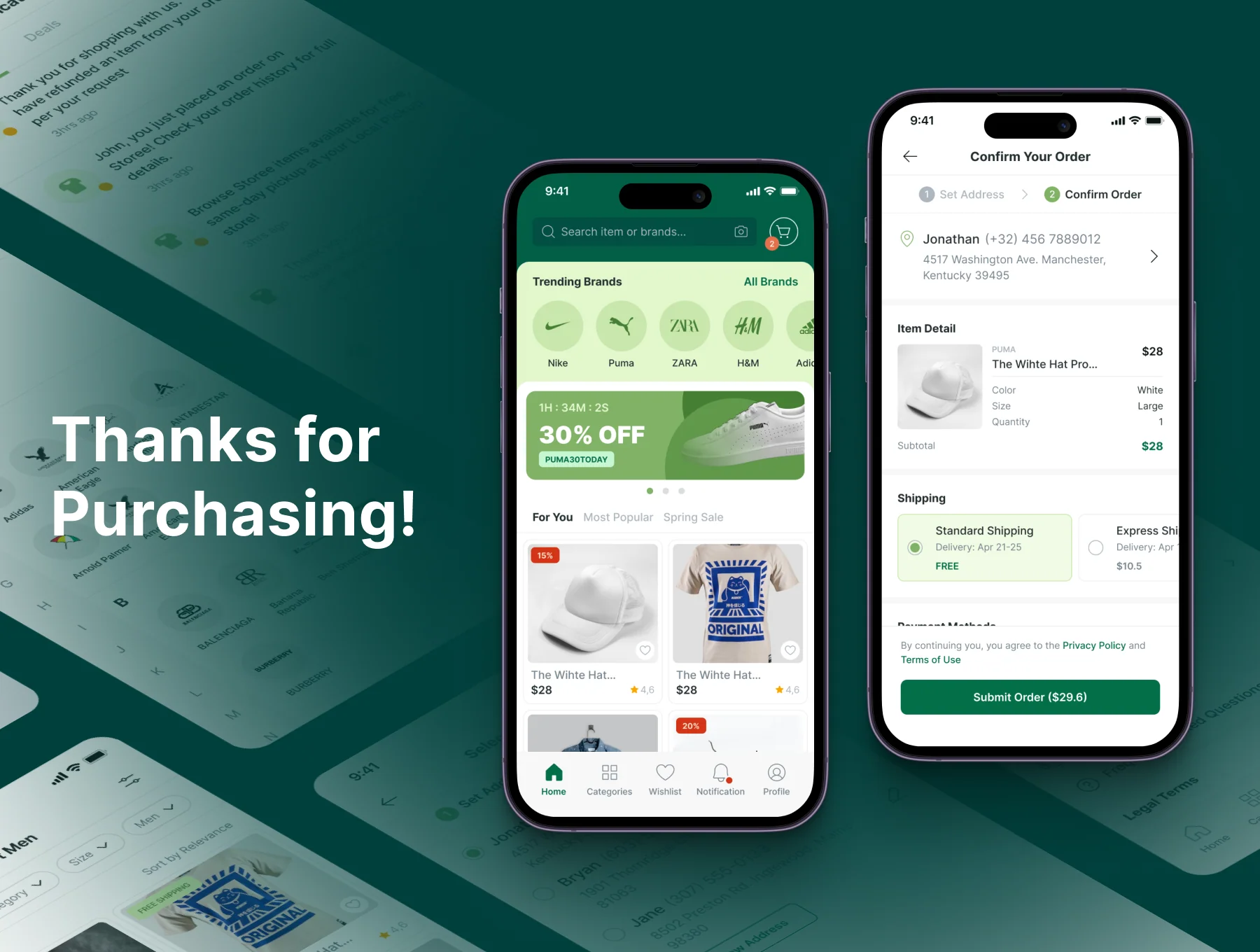 Fashion Marketplace Apps UI KIT 6