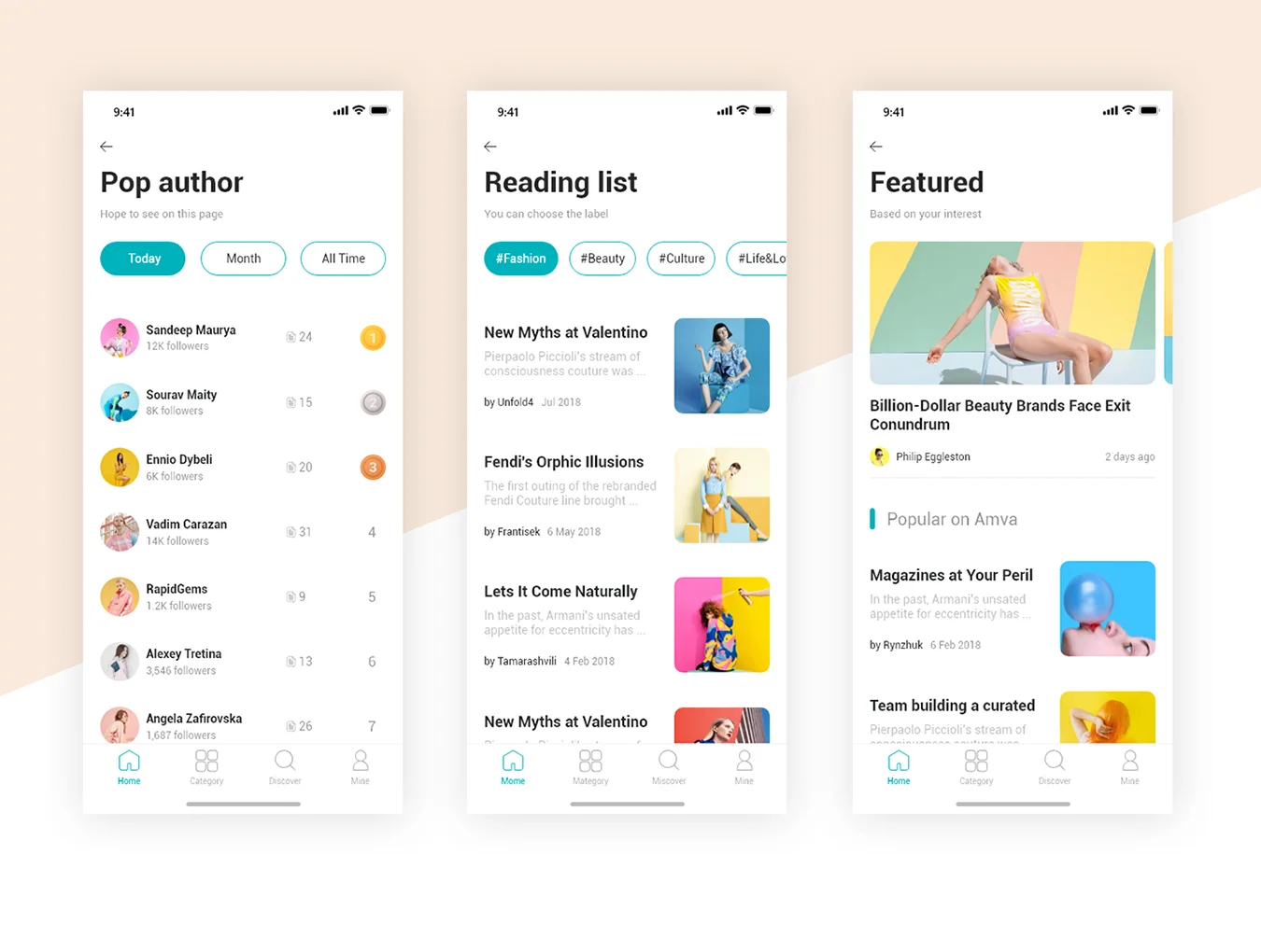 Fashion News UI Kit 6