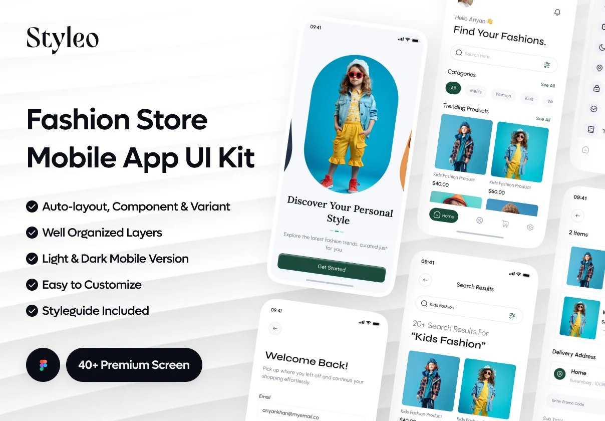 Fashion Shop App UI Kit