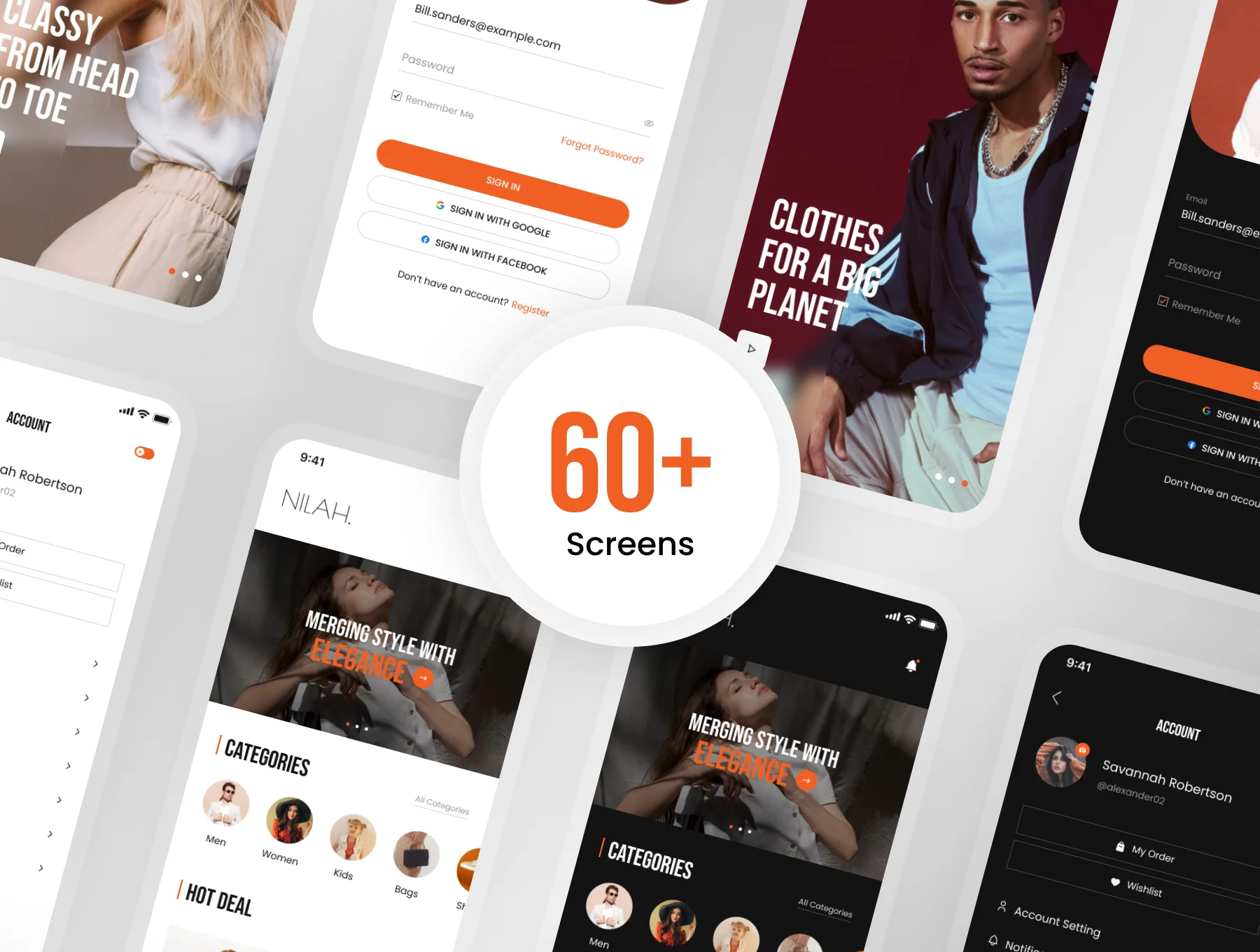NILAH - Fashion Shopping Mobile App UI Kit 2