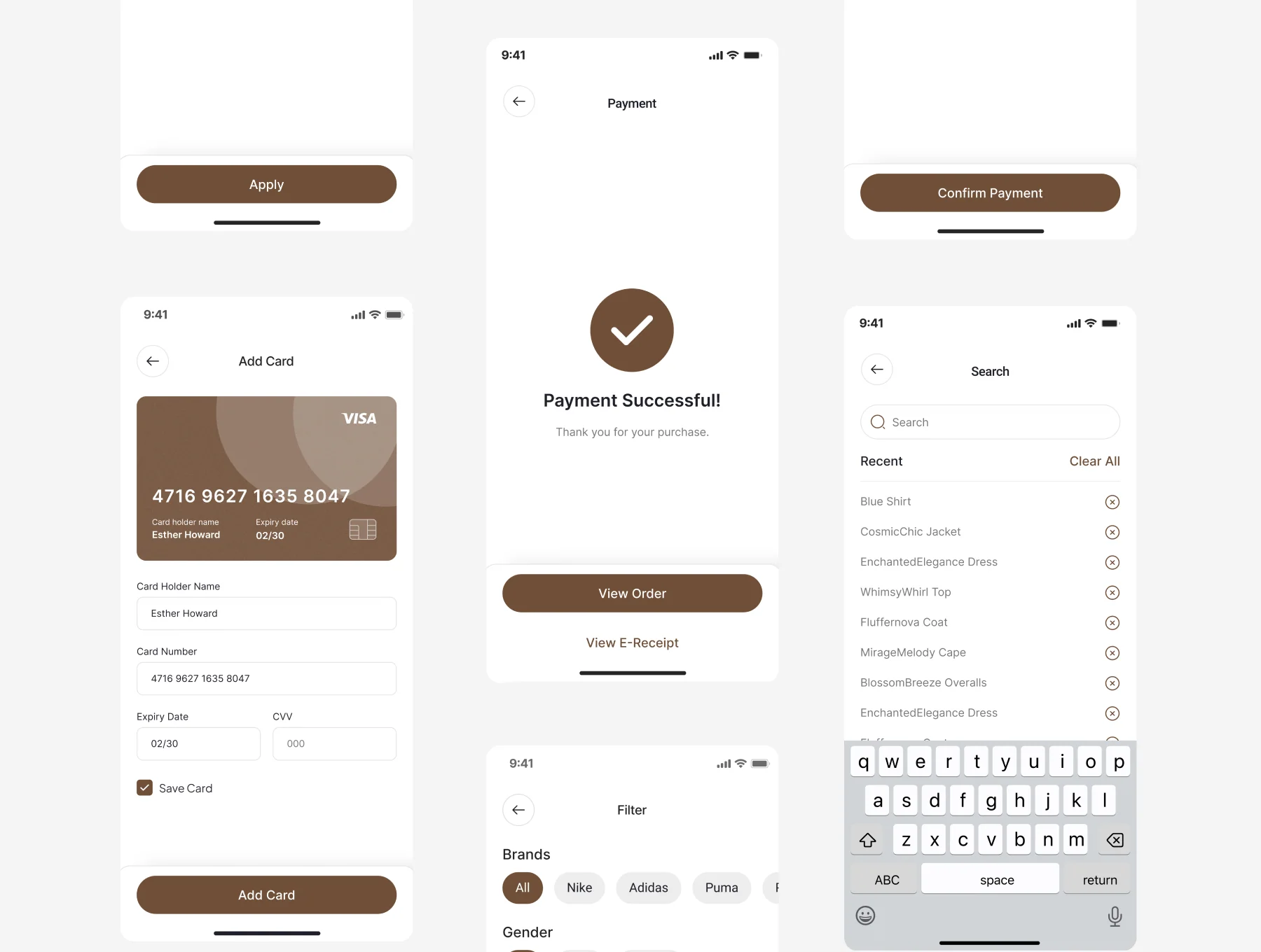 Fashion Store E-Commerce Mobile App UI Kit 6