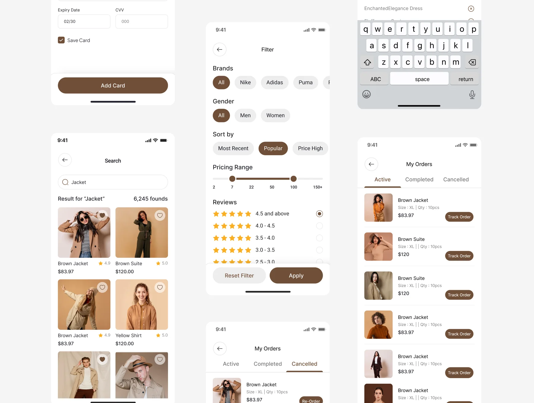 Fashion Store E-Commerce Mobile App UI Kit 7
