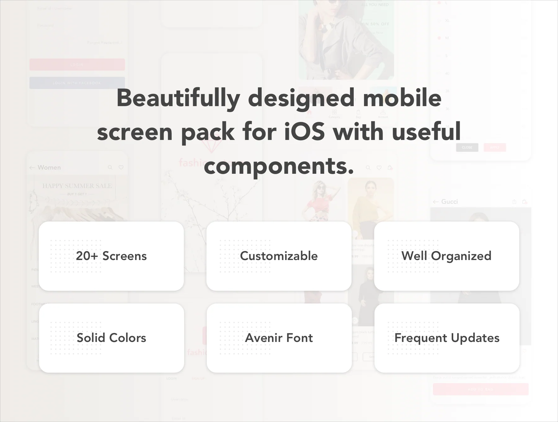 Fashion Store iOS UI Kit 2