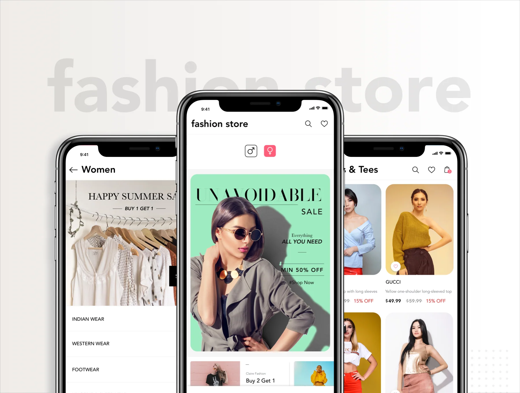 Fashion Store iOS UI Kit 3