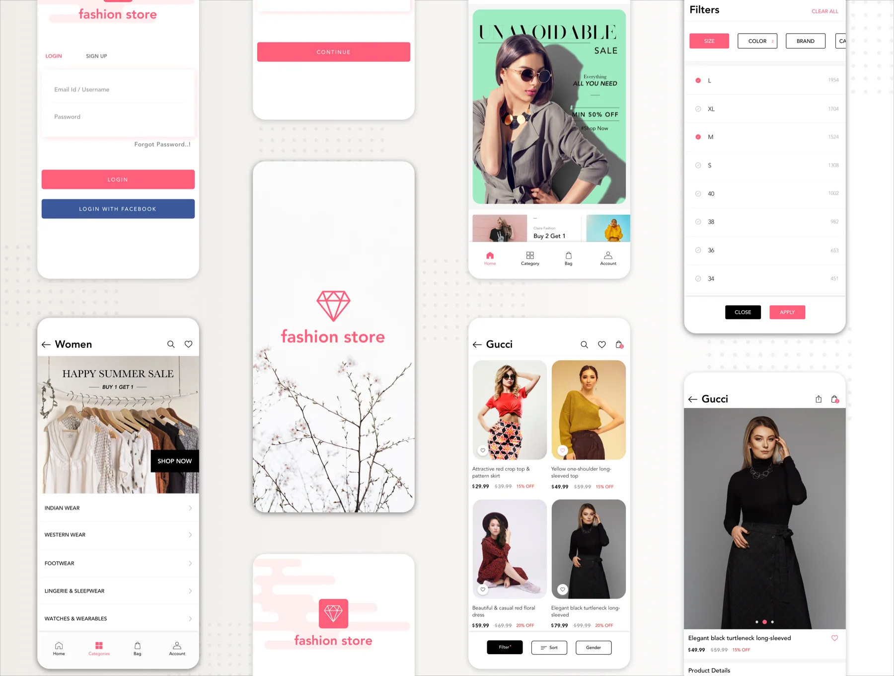 Fashion Store iOS UI Kit 4