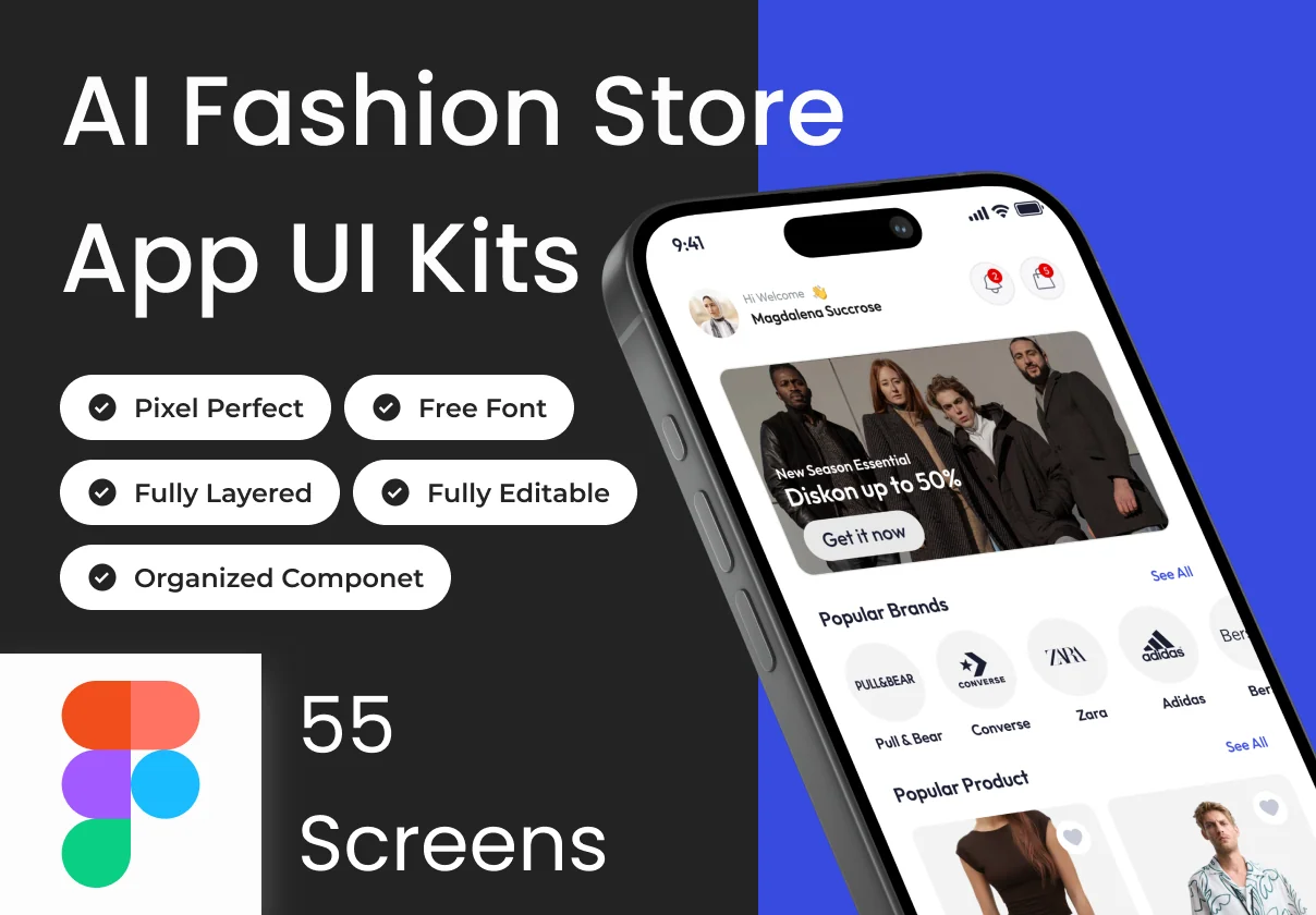 Fashora -  AI Fashion Store Mobile App Ui Kits