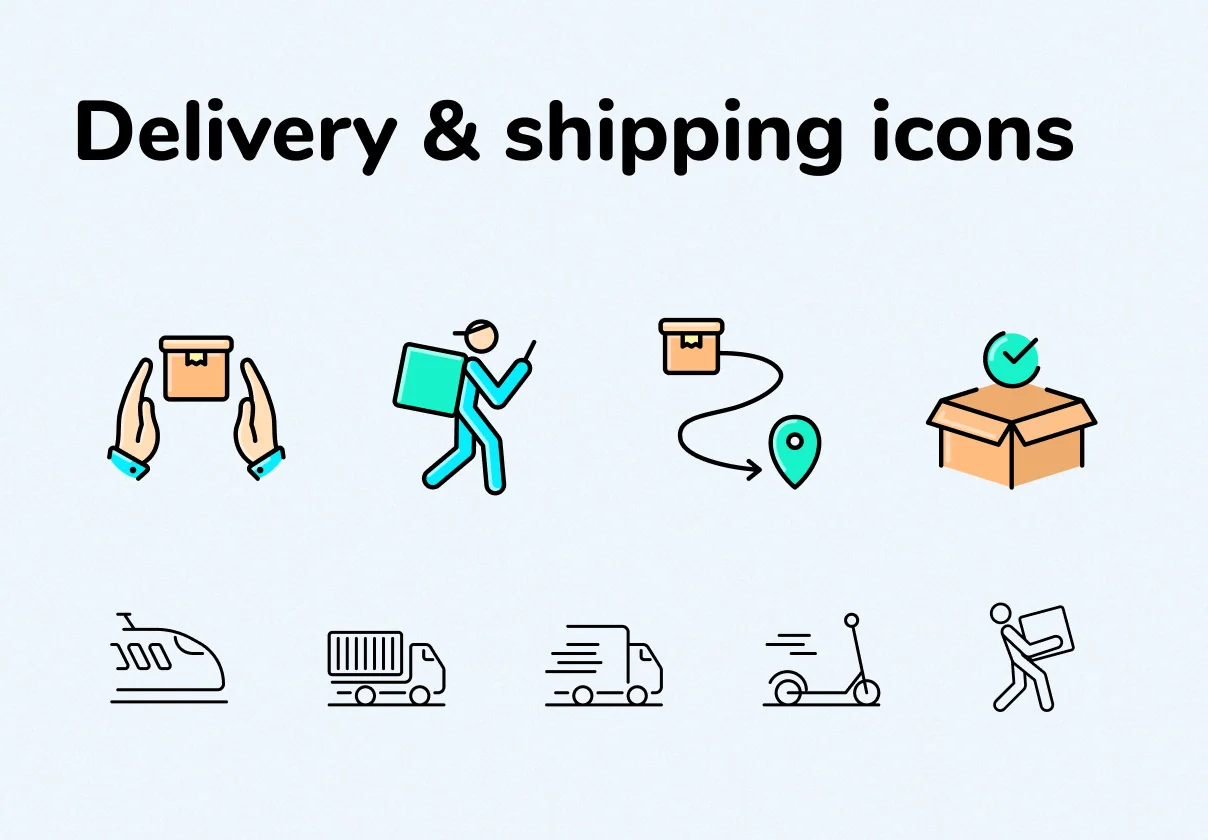 Fast Delivery Icons Pack