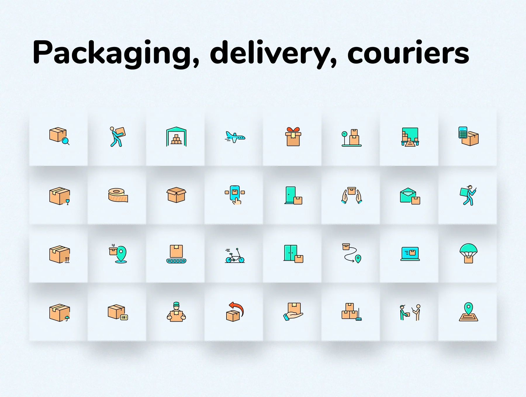 Fast Delivery Icons Pack 4