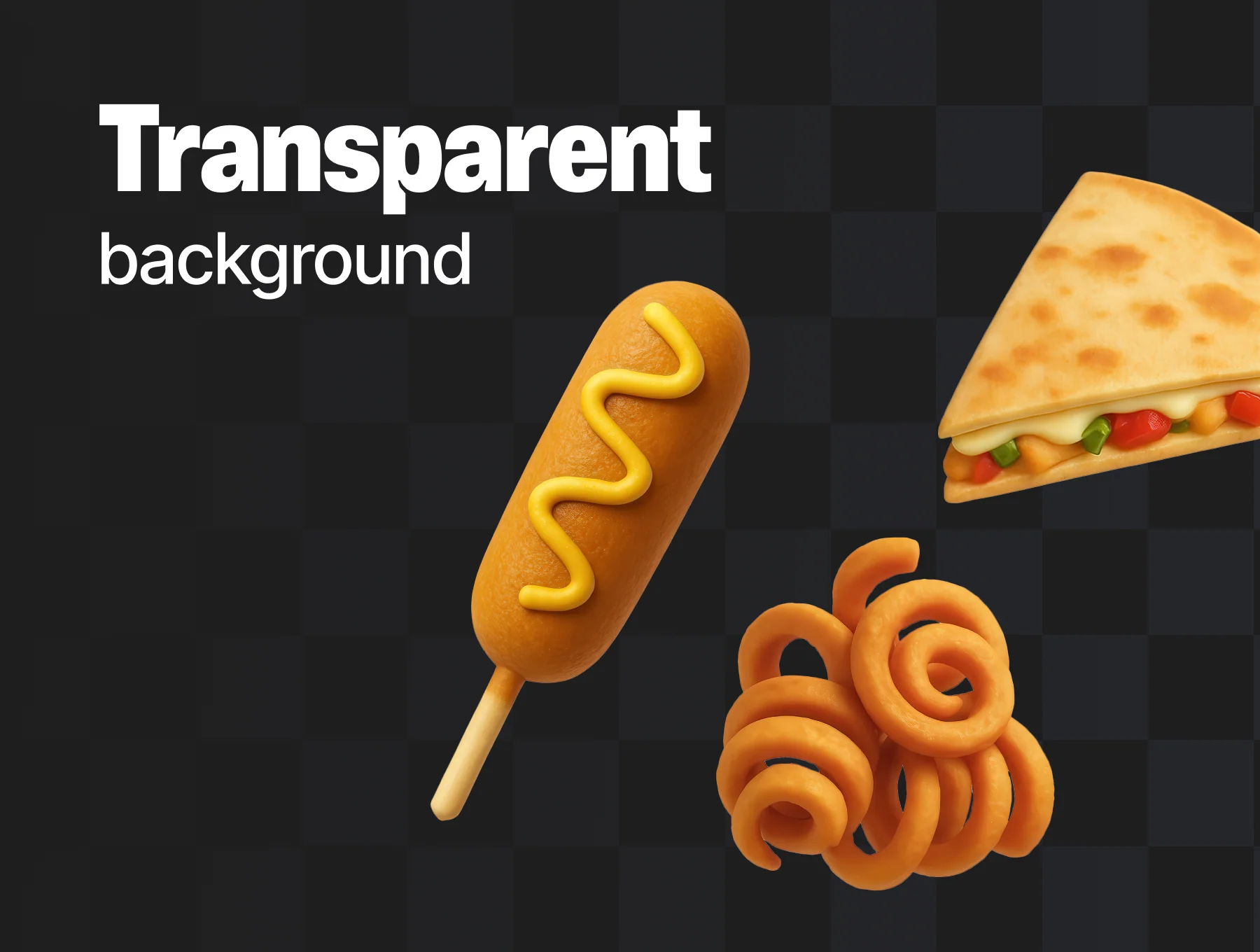 Fast Food Pack | 25pcs 3D Icons 4