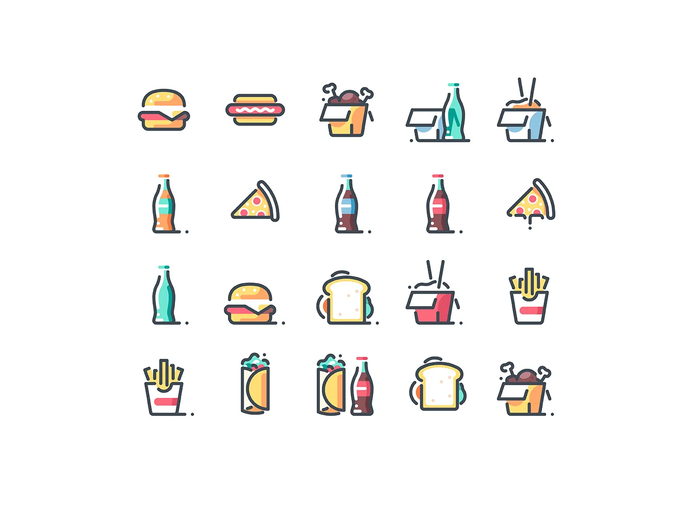 Fast food Icons 4