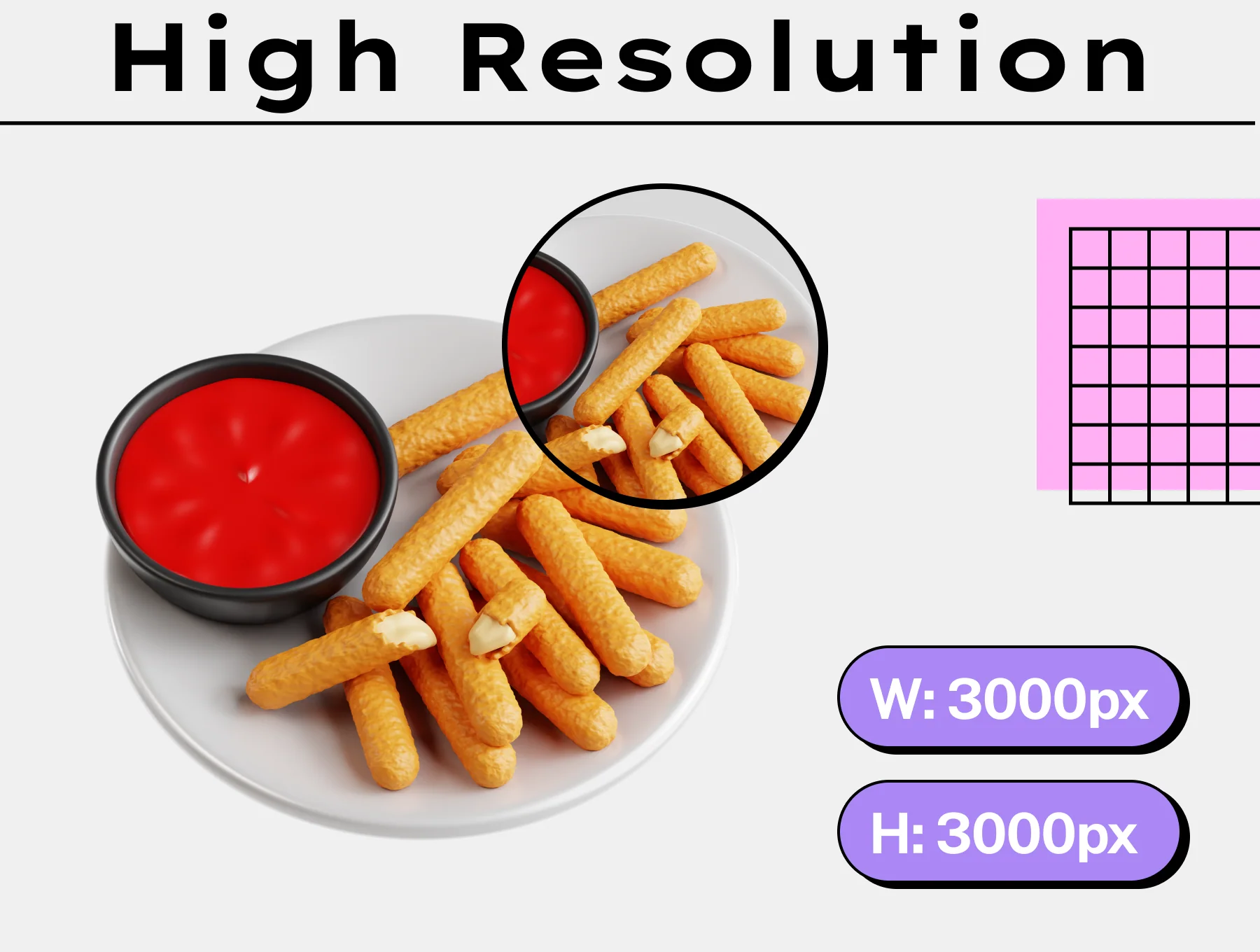 Fast-Foods 3D Icon Set 2