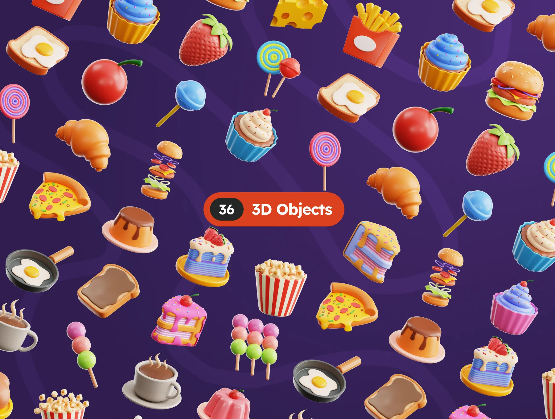 Fast Foods 3D Icons 5