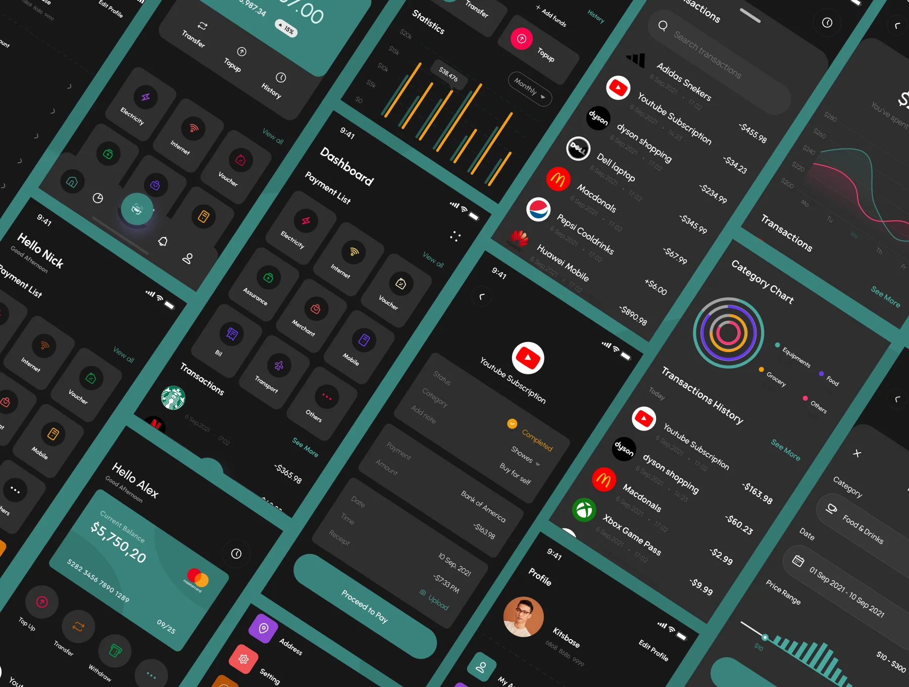 Fast pay Finance app UI kit 5
