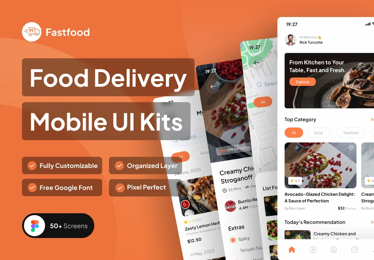 Fastfood - Food Delivery UI Kit