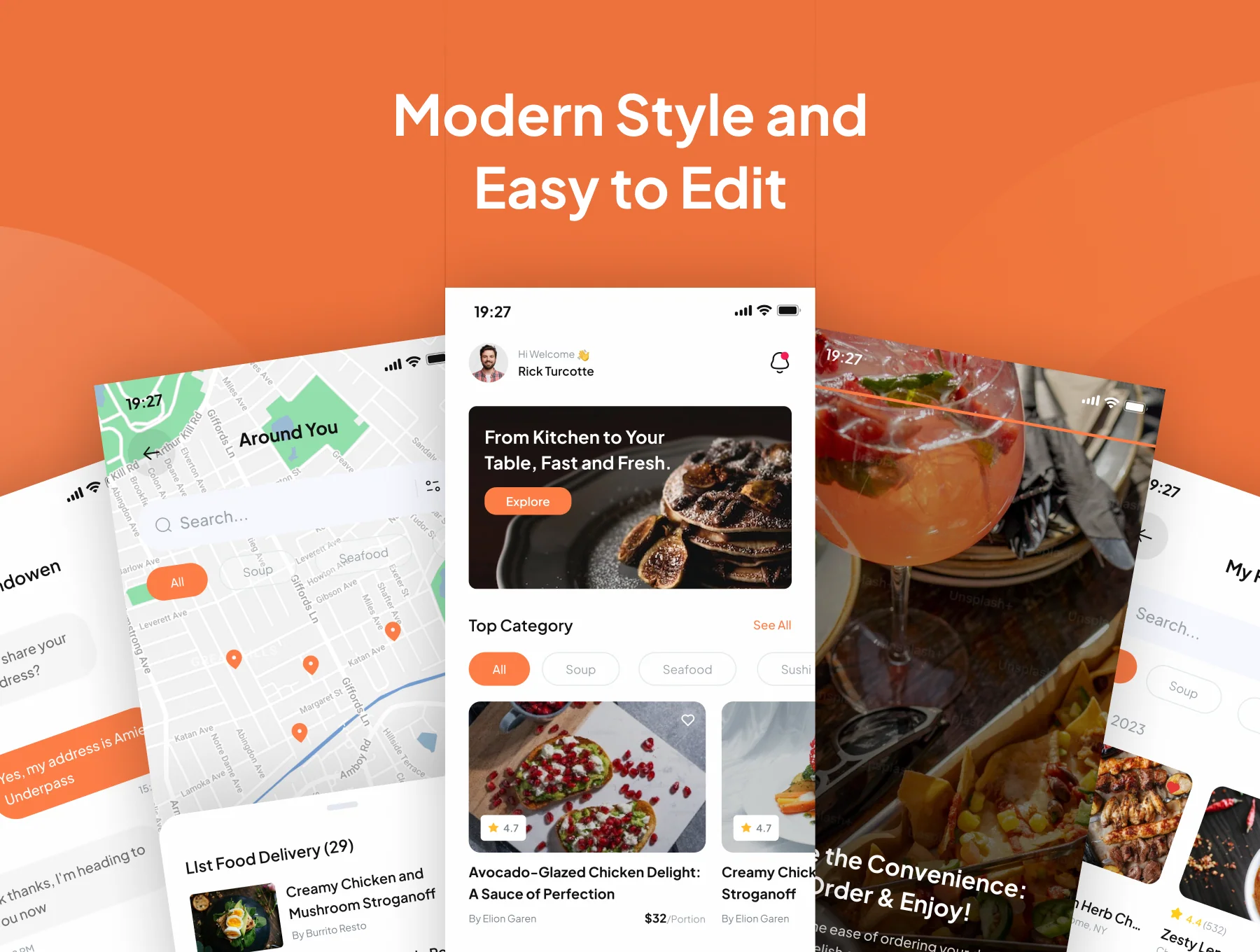 Fastfood - Food Delivery UI Kit 4