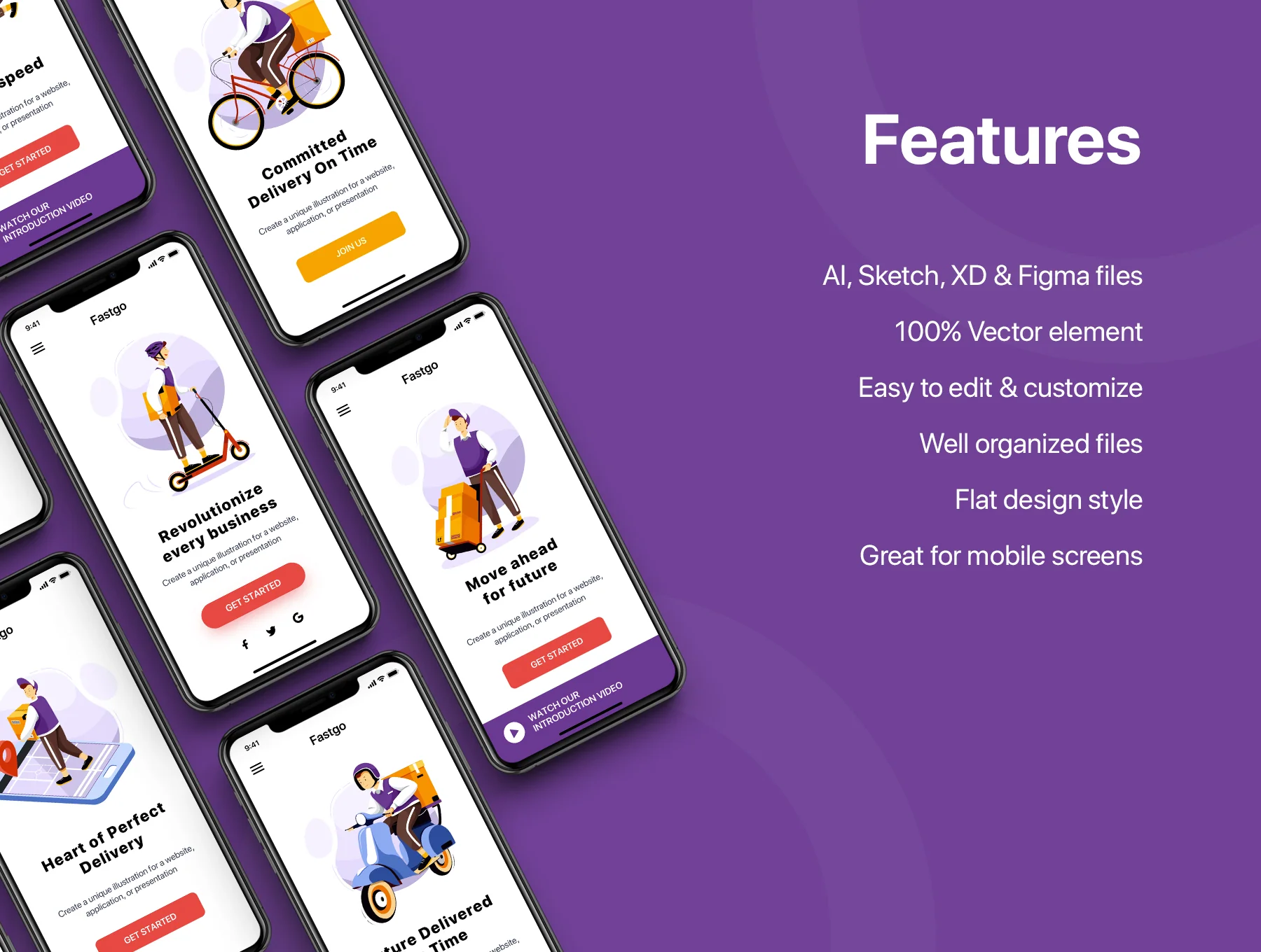 FASTGO - Delivery Service Illustrations 2