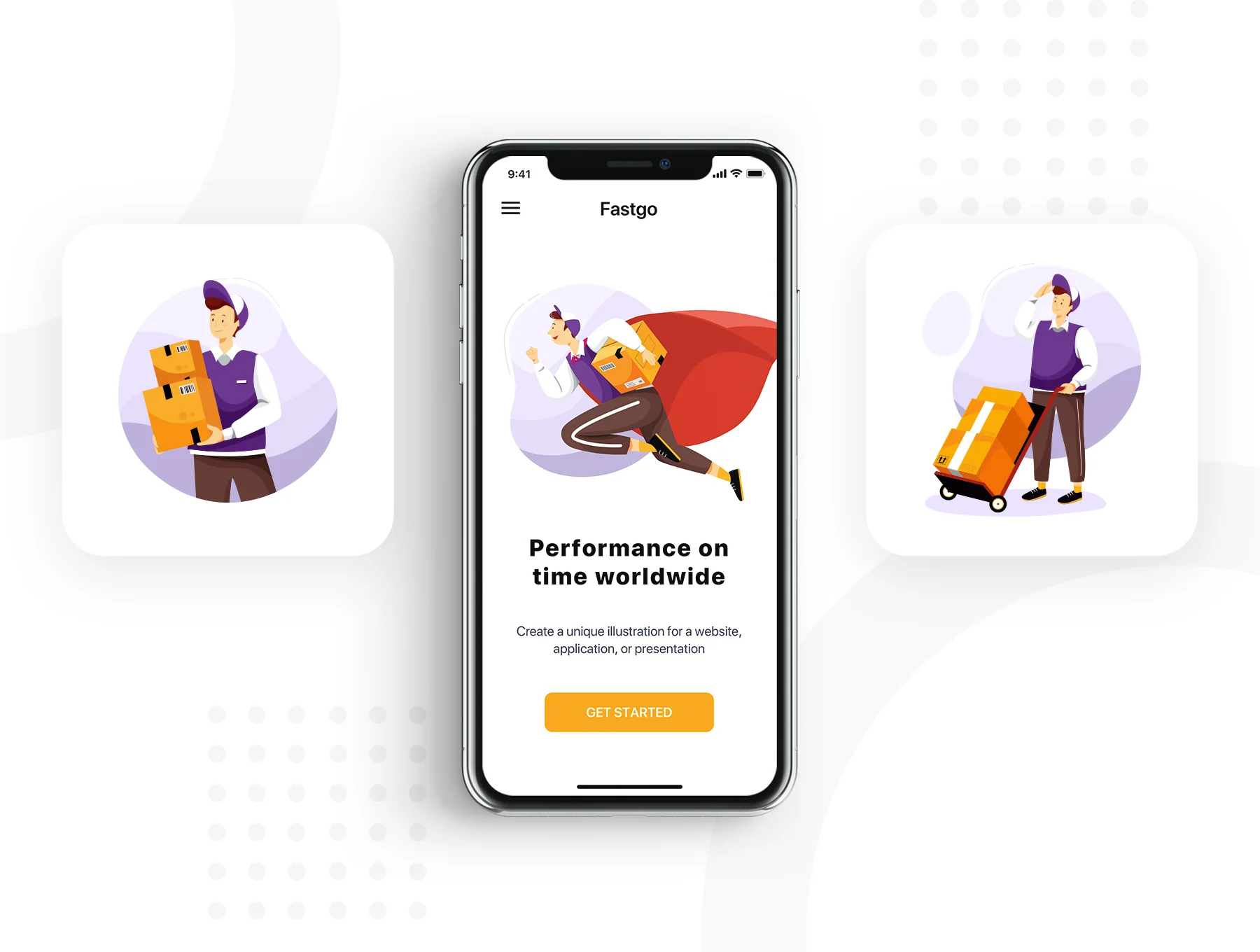 FASTGO - Delivery Service Illustrations 3