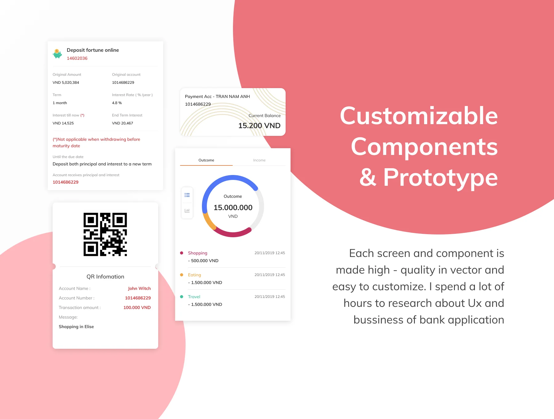 FastMobile - Banking app UI kit 2
