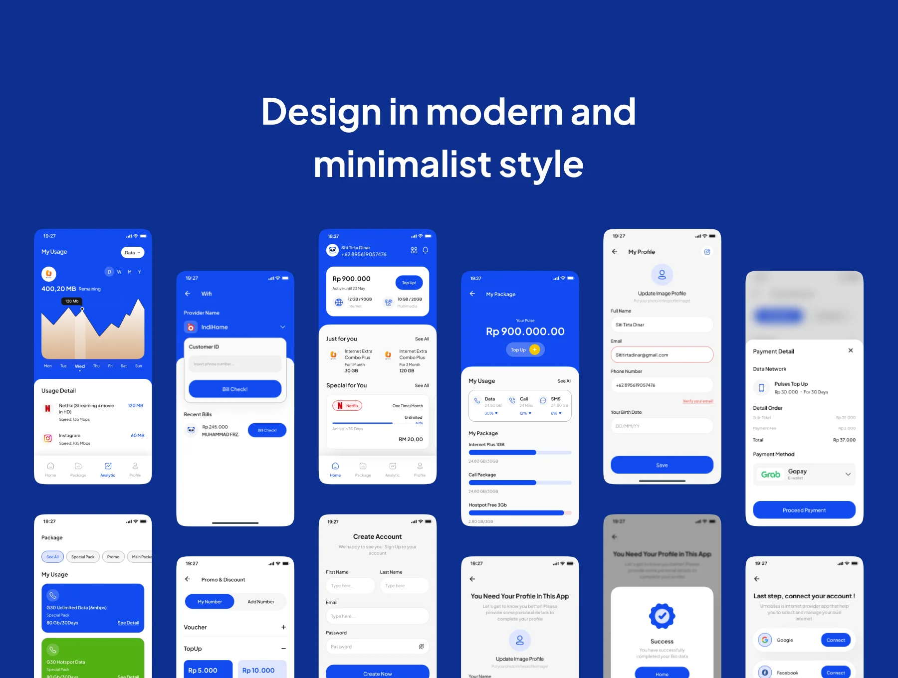 Fasto - Internet Provider App UI Kit 2