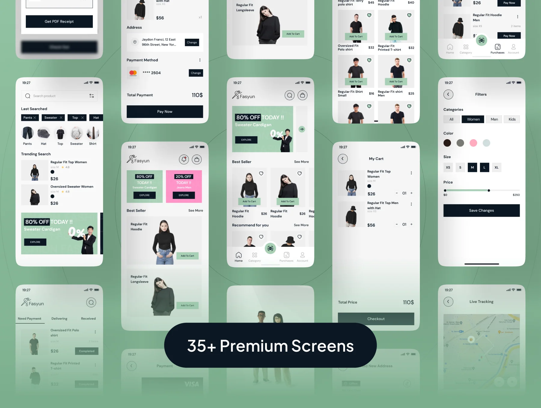 FASYUN - Fashion Mobile App UI Kit 6