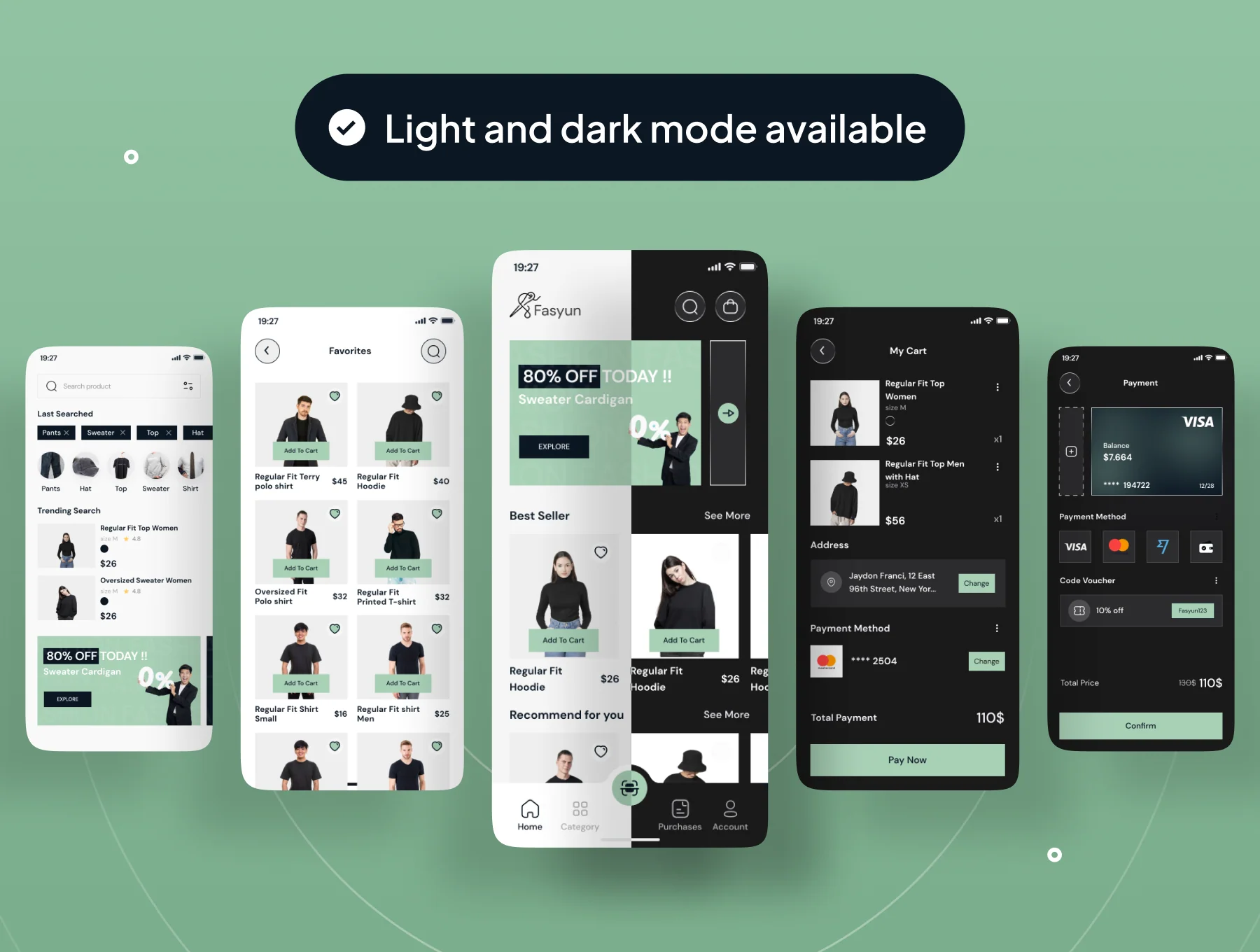 FASYUN - Fashion Mobile App UI Kit 7