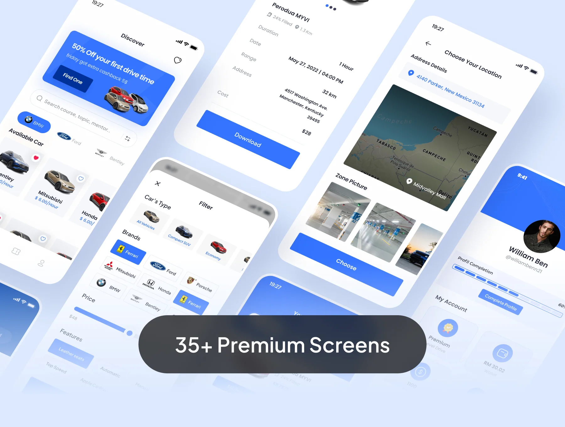 FazCar - Car Rental App UI Kit 6