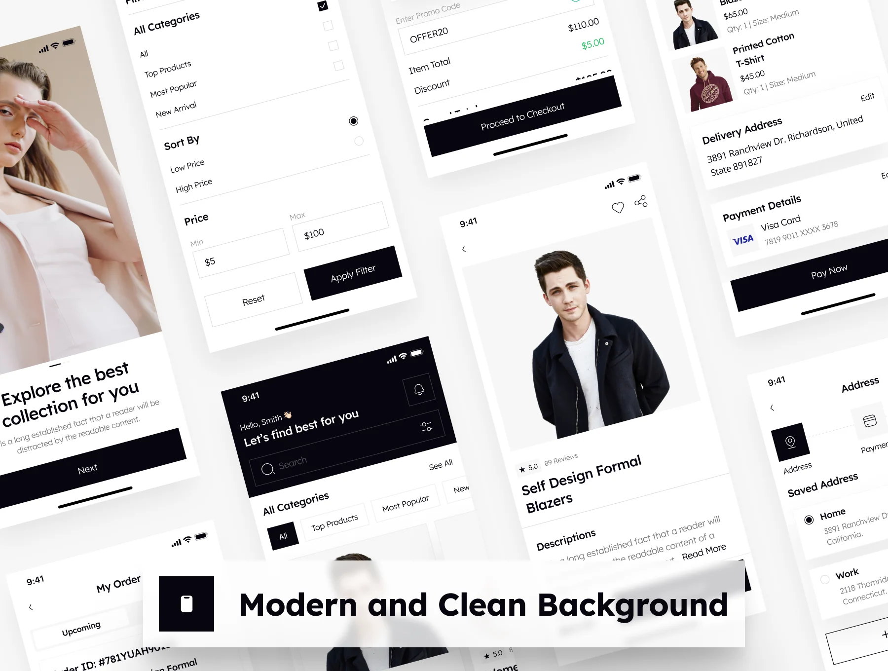 Feaso - Shopping Ecommerce App UI Kit 2