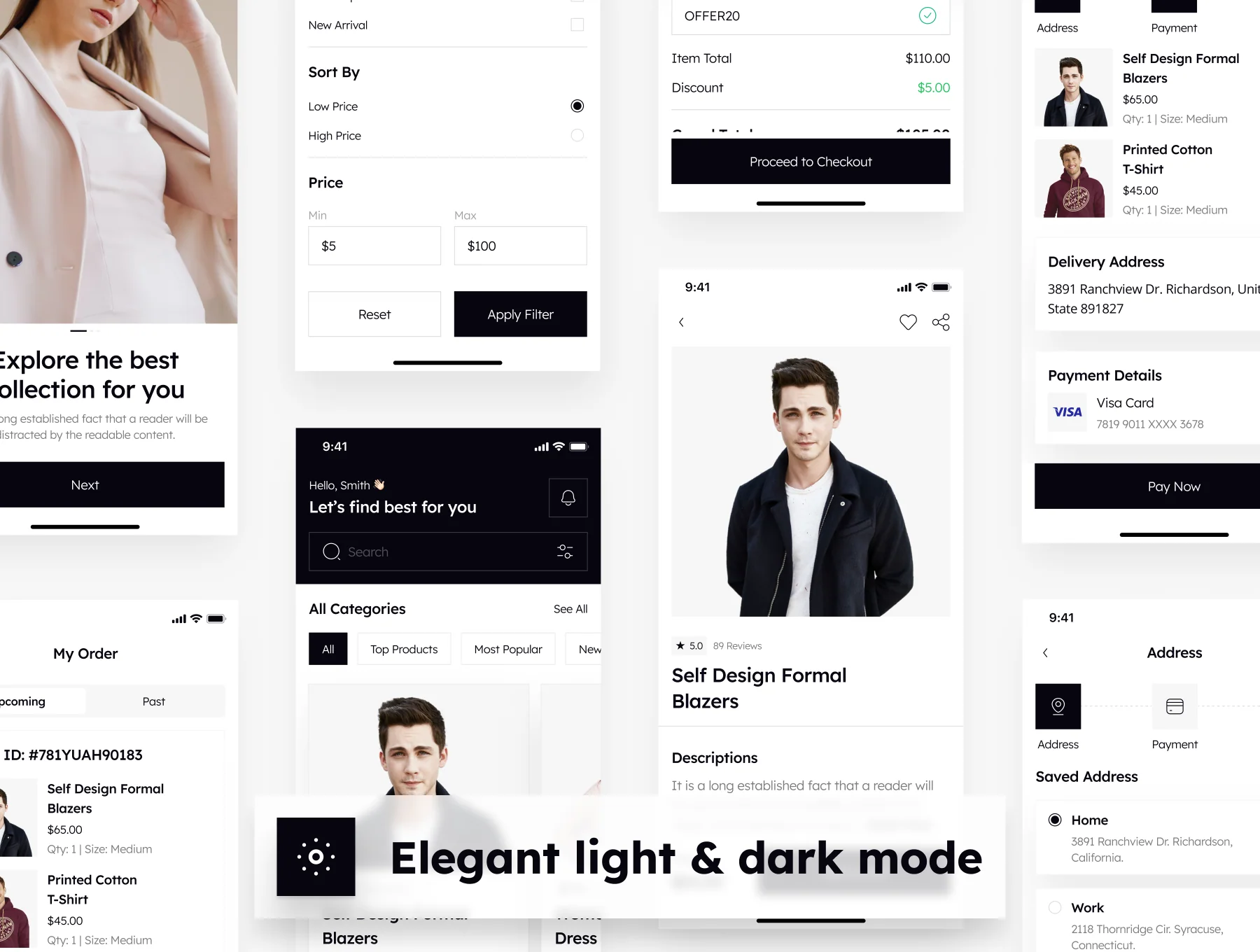 Feaso - Shopping Ecommerce App UI Kit 5