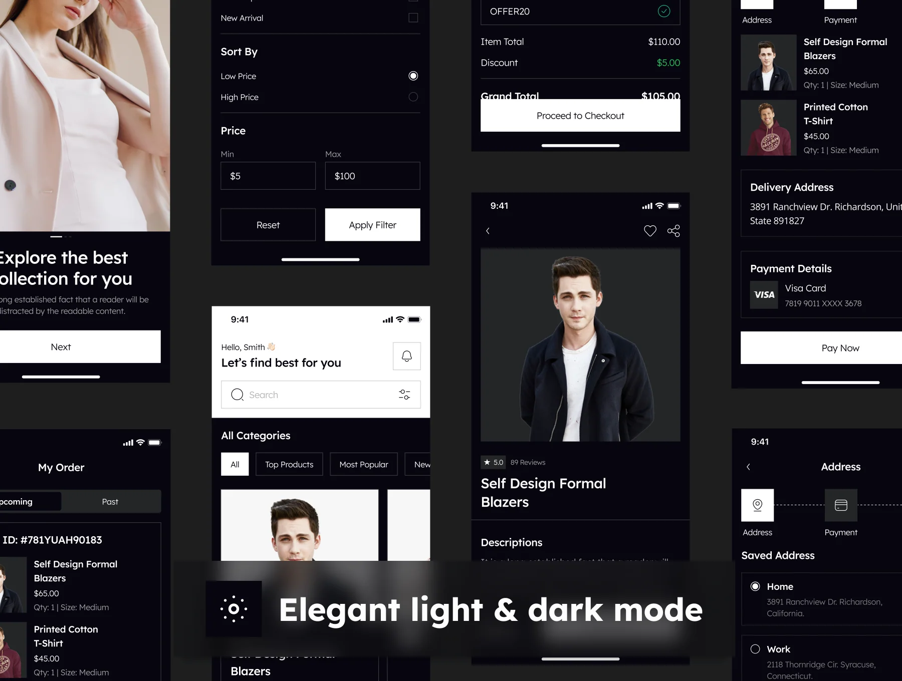 Feaso - Shopping Ecommerce App UI Kit 6