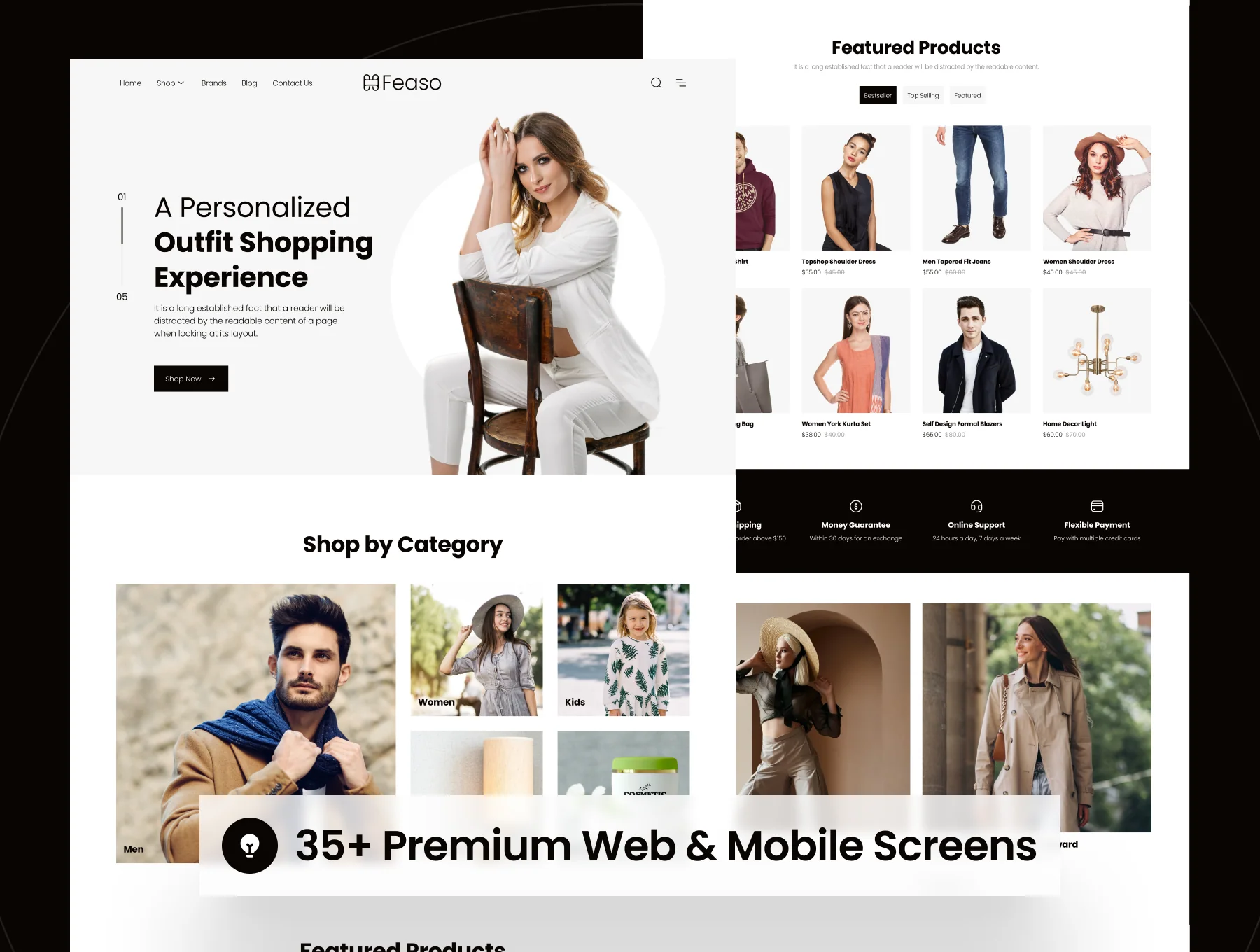 Feaso - Shopping Ecommerce Website UI Kit 5