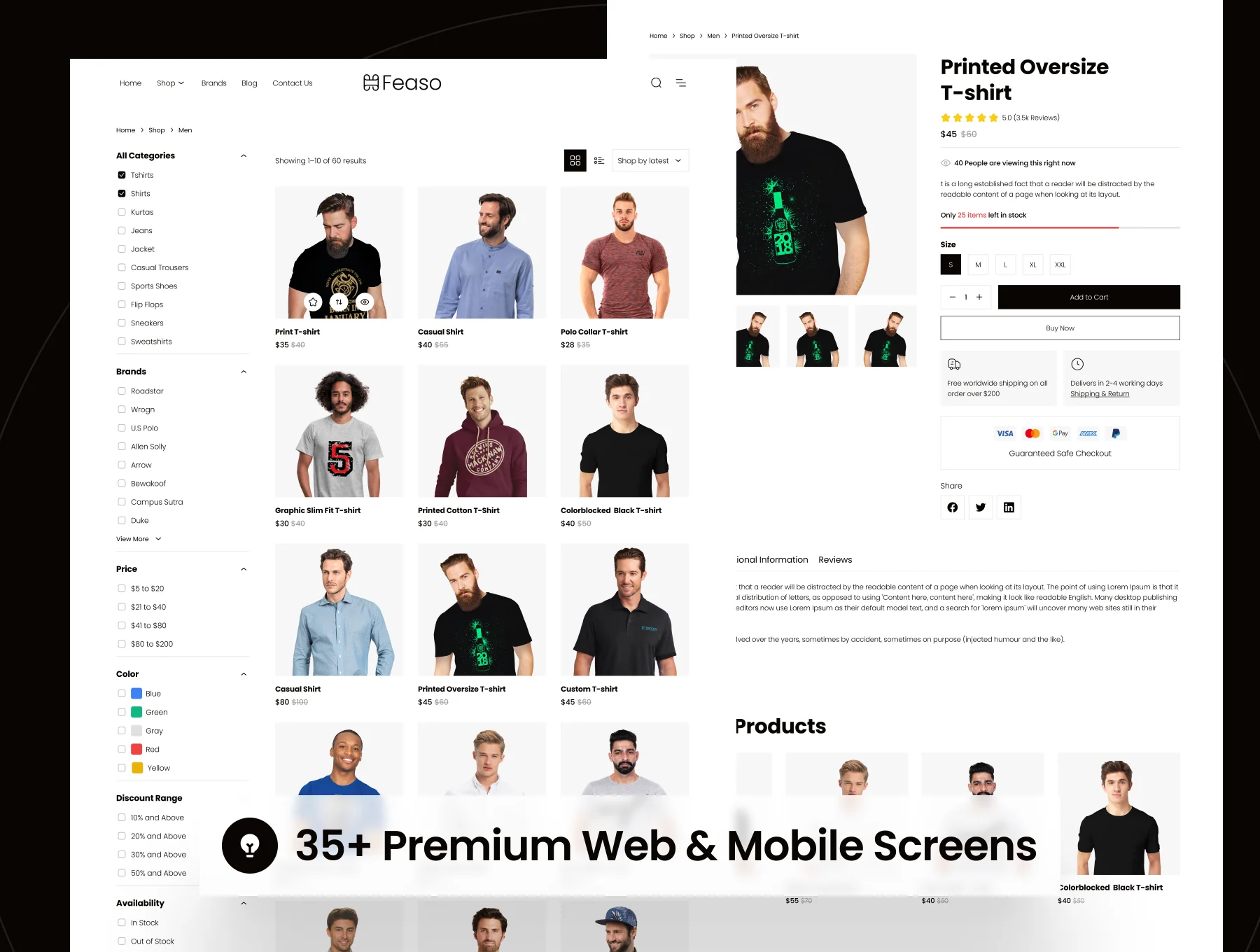Feaso - Shopping Ecommerce Website UI Kit 6