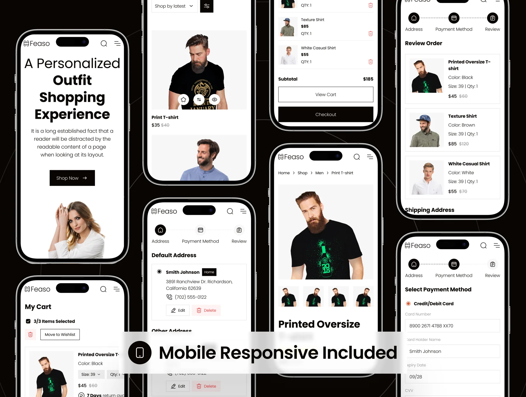 Feaso - Shopping Ecommerce Website UI Kit 7