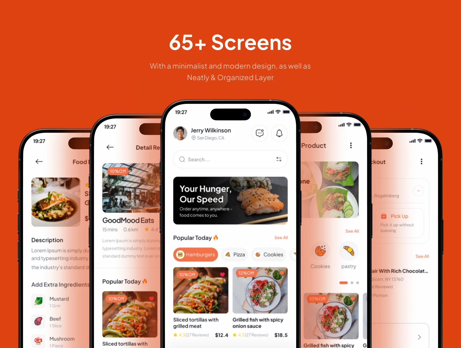 Feasto - Reservation & Food Delivery Mobile App UI Kits 3