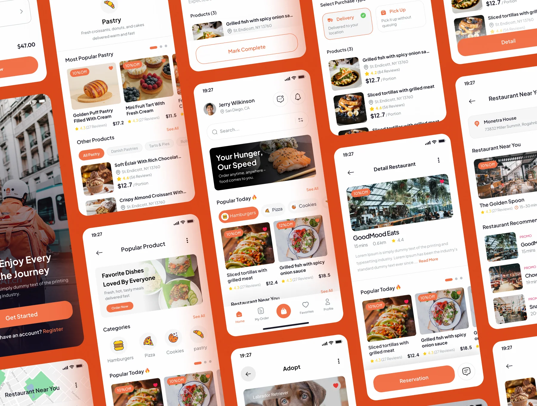 Feasto - Reservation & Food Delivery Mobile App UI Kits 5
